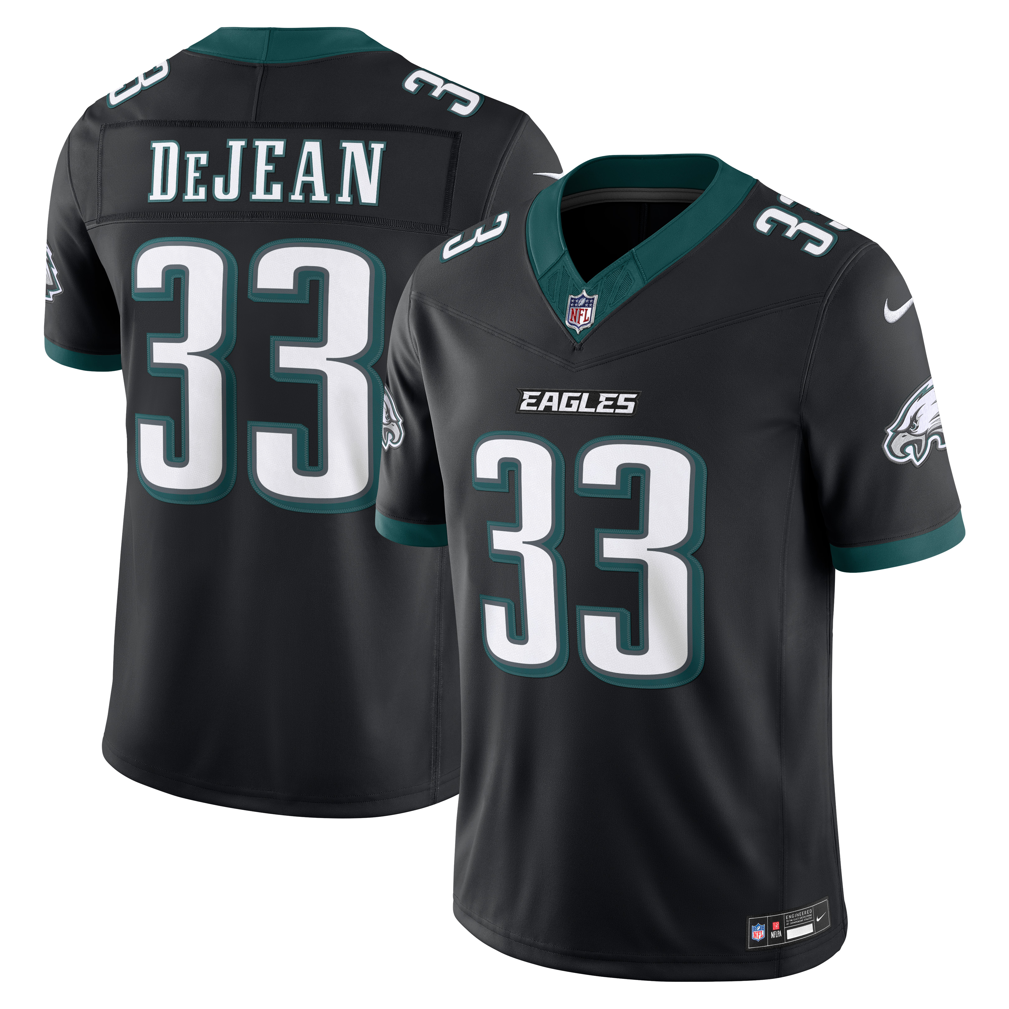Philadelphia Eagles Black Stitched Limited Alternate Jersey for Men – Cooper DeJean