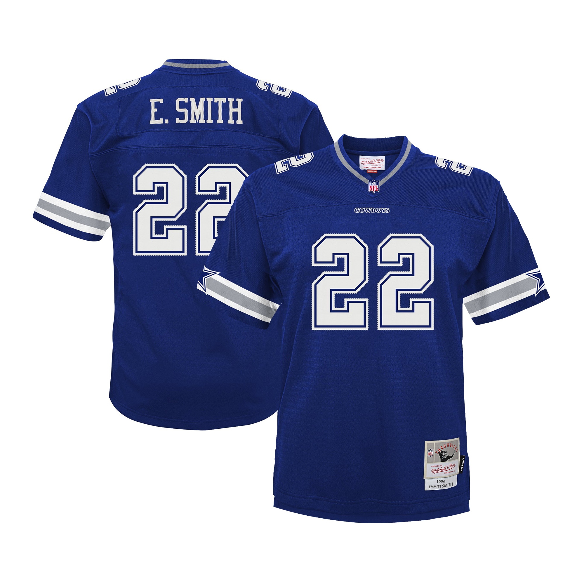 Dallas Cowboys 1996 Navy Player Jersey for Men – Emmitt Smith