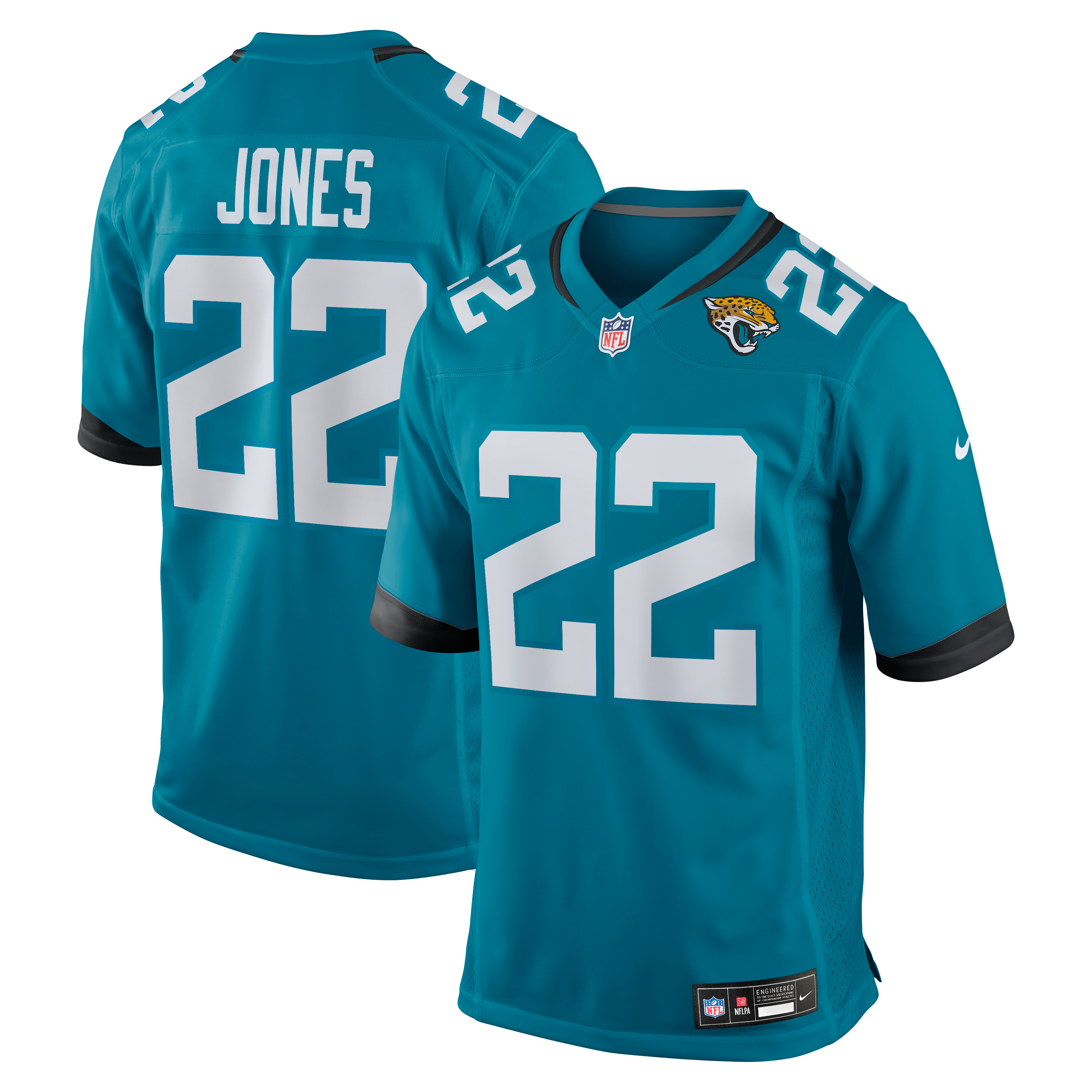 Jacksonville Jaguars Teal Football Game Jersey for Women – Jarrian Jones