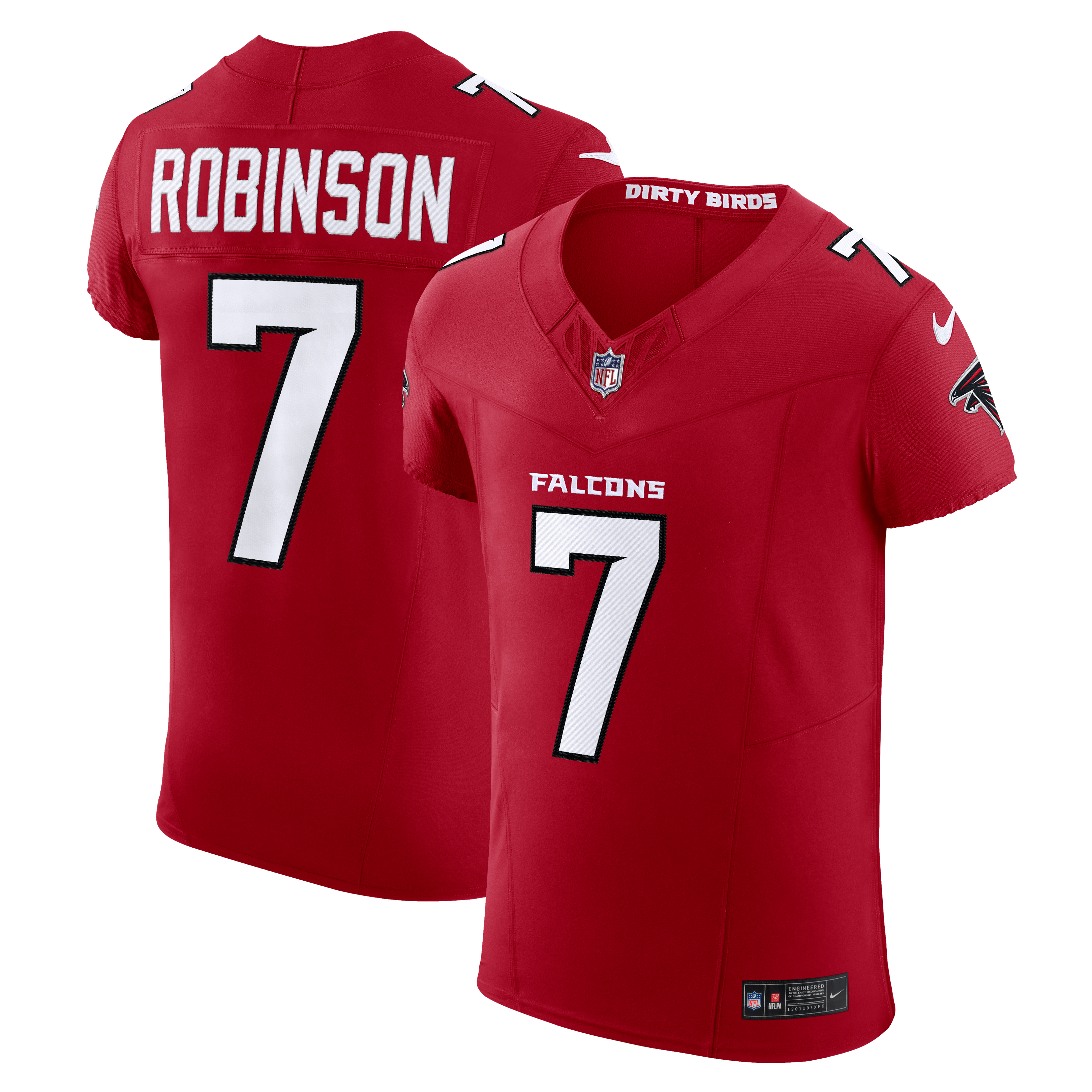 Atlanta Falcons Red Elite Jersey for Kids – Bijan Robinson