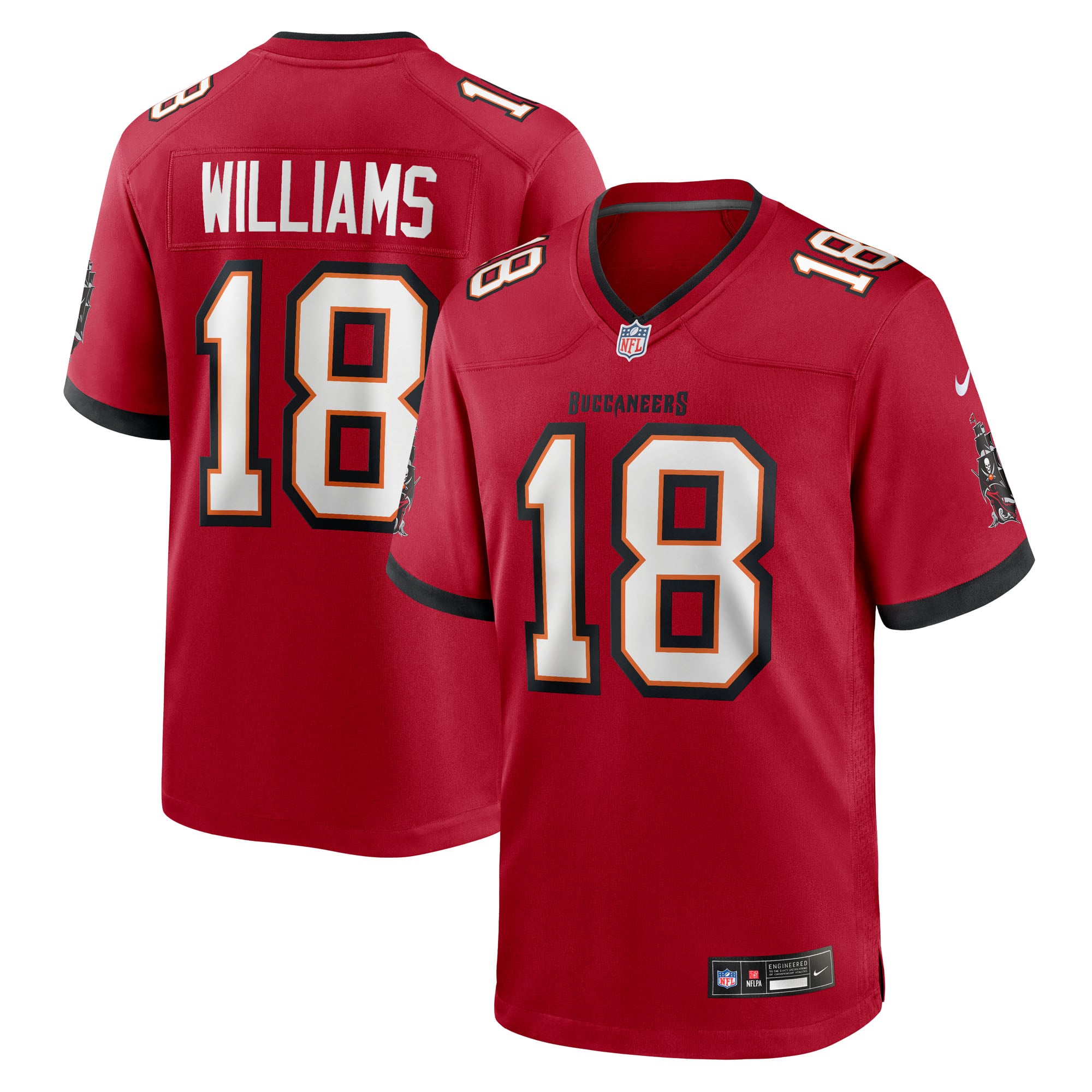 Tampa Bay Buccaneers Red Game Jersey for Women – Josh Williams