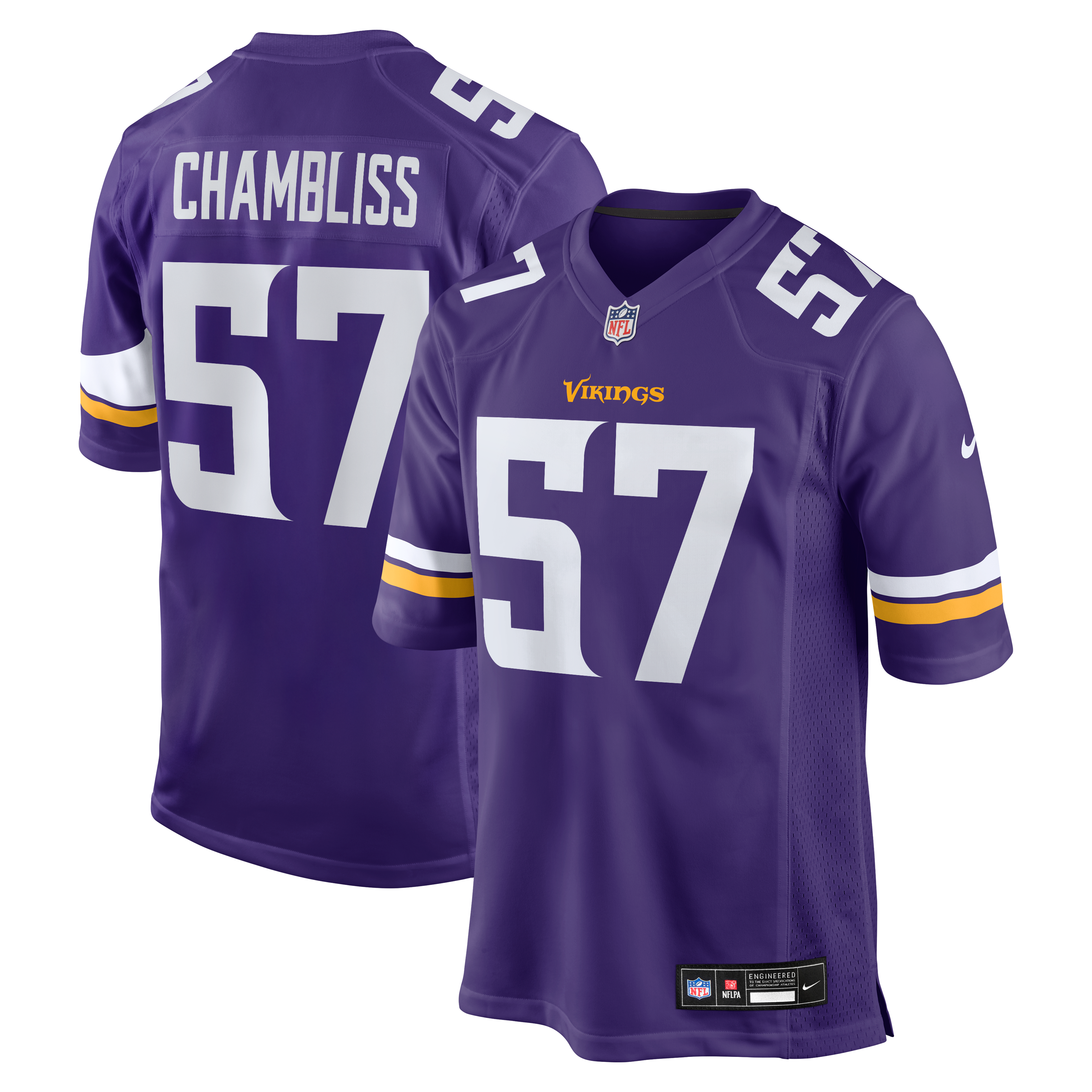 Minnesota Vikings Purple Game Jersey for Men – Chaz Chambliss