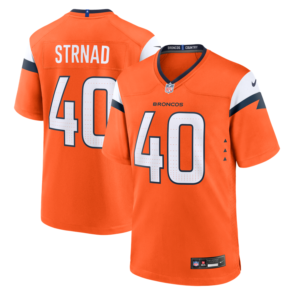 Denver Broncos Orange Game Jersey for Men – Justin Strnad
