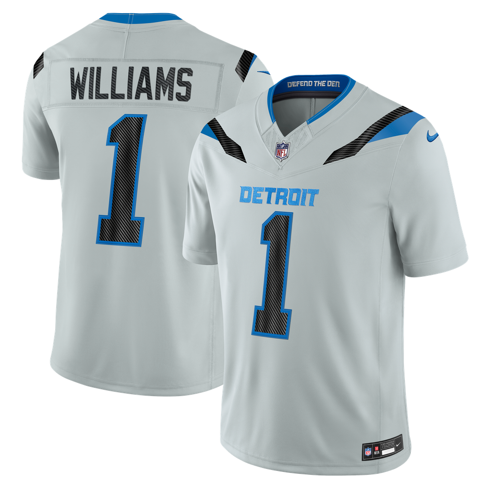Detroit Lions 2026 Silver Rivalries Stitched Limited Jersey for Men – Jameson Williams