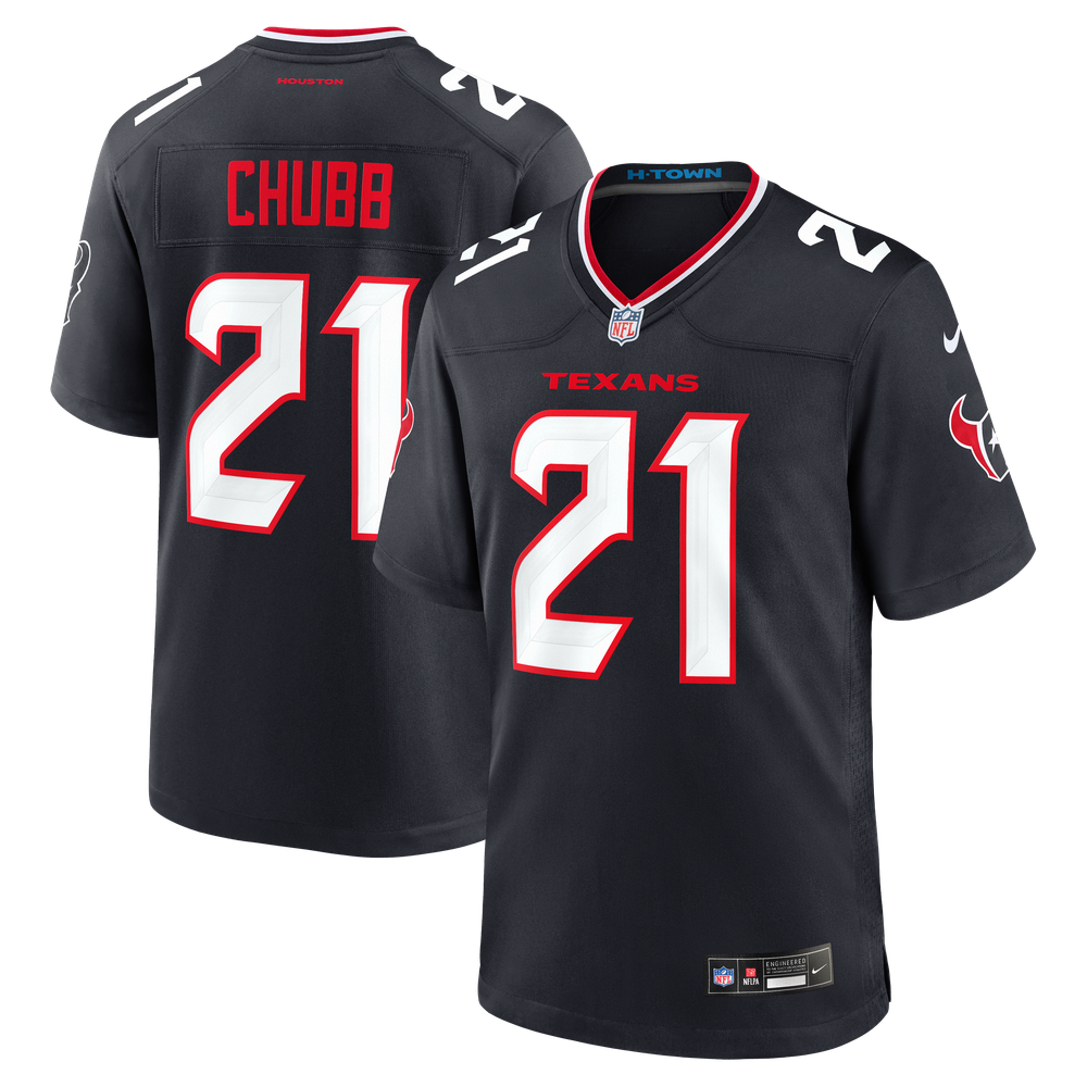 Houston Texans Navy Game Jersey for Men – Nick Chubb