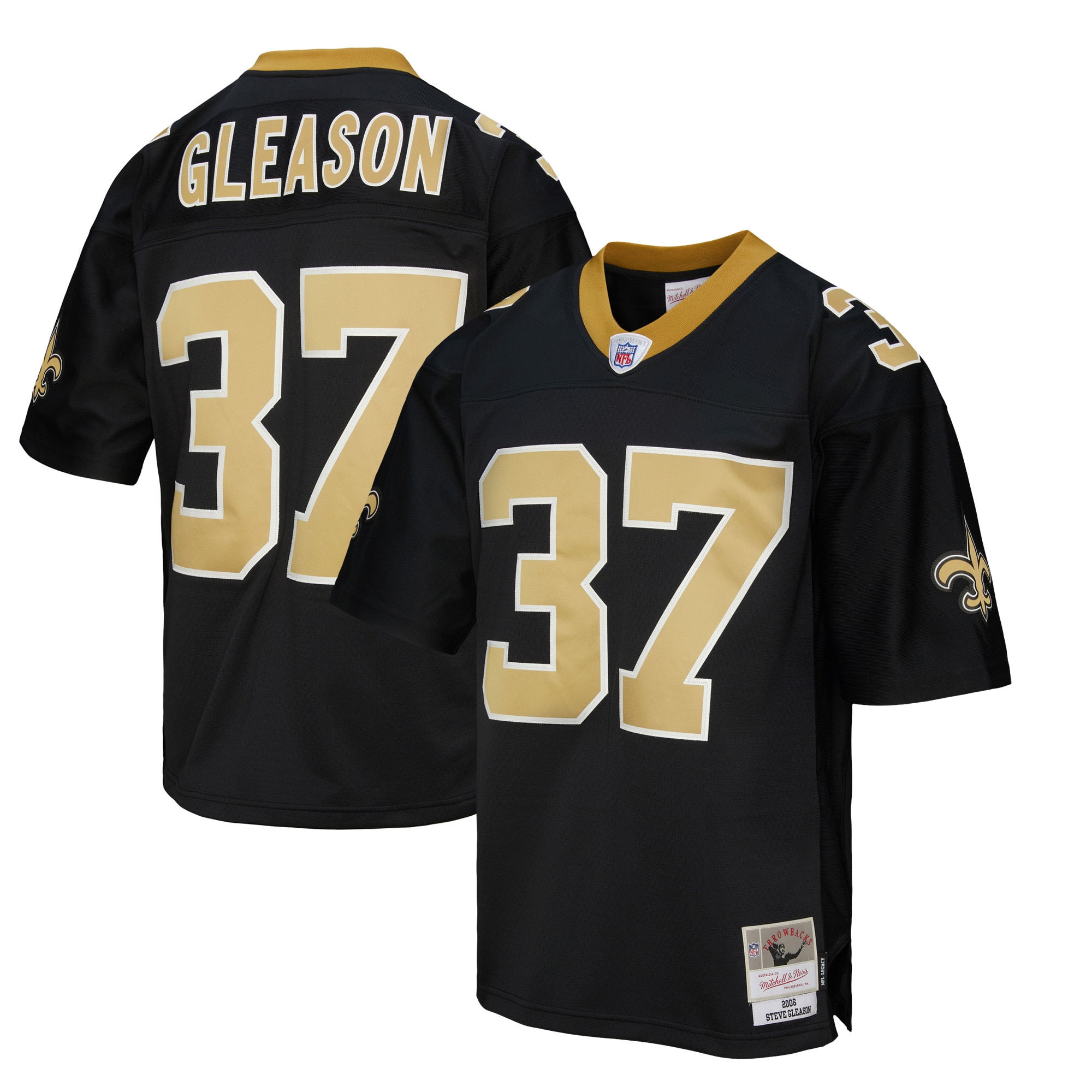 New Orleans Saints Black Replica Jersey for Men – Steve Gleason