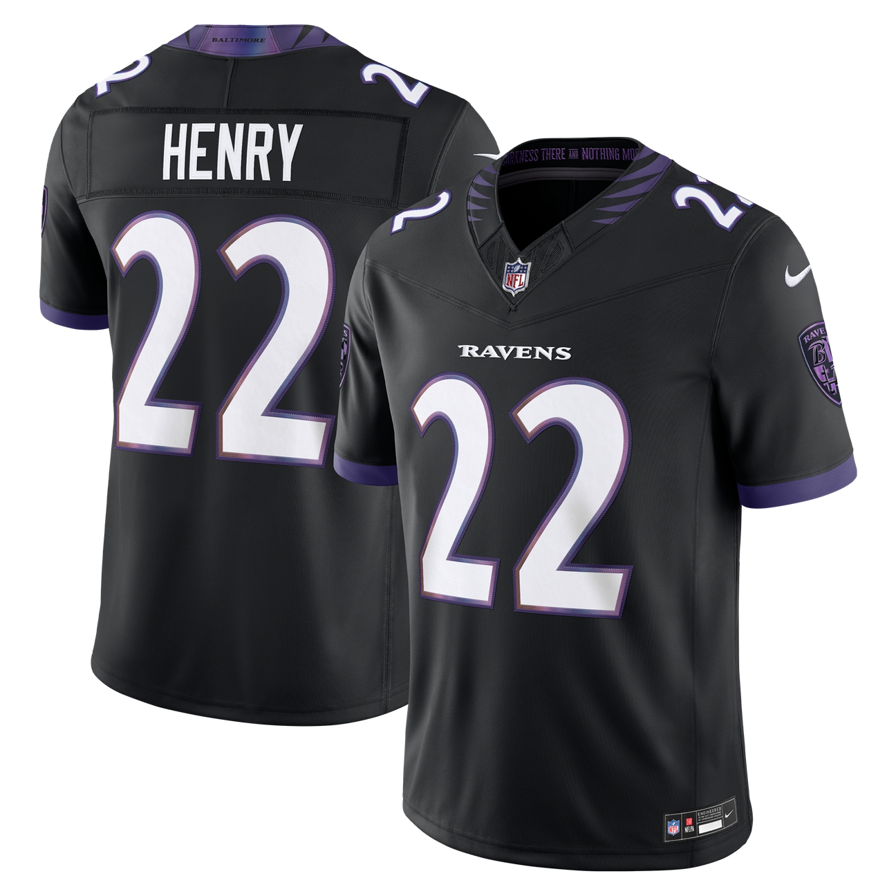 Baltimore Ravens Black Stitched Limited Alternate Jersey for Men – Derrick Henry