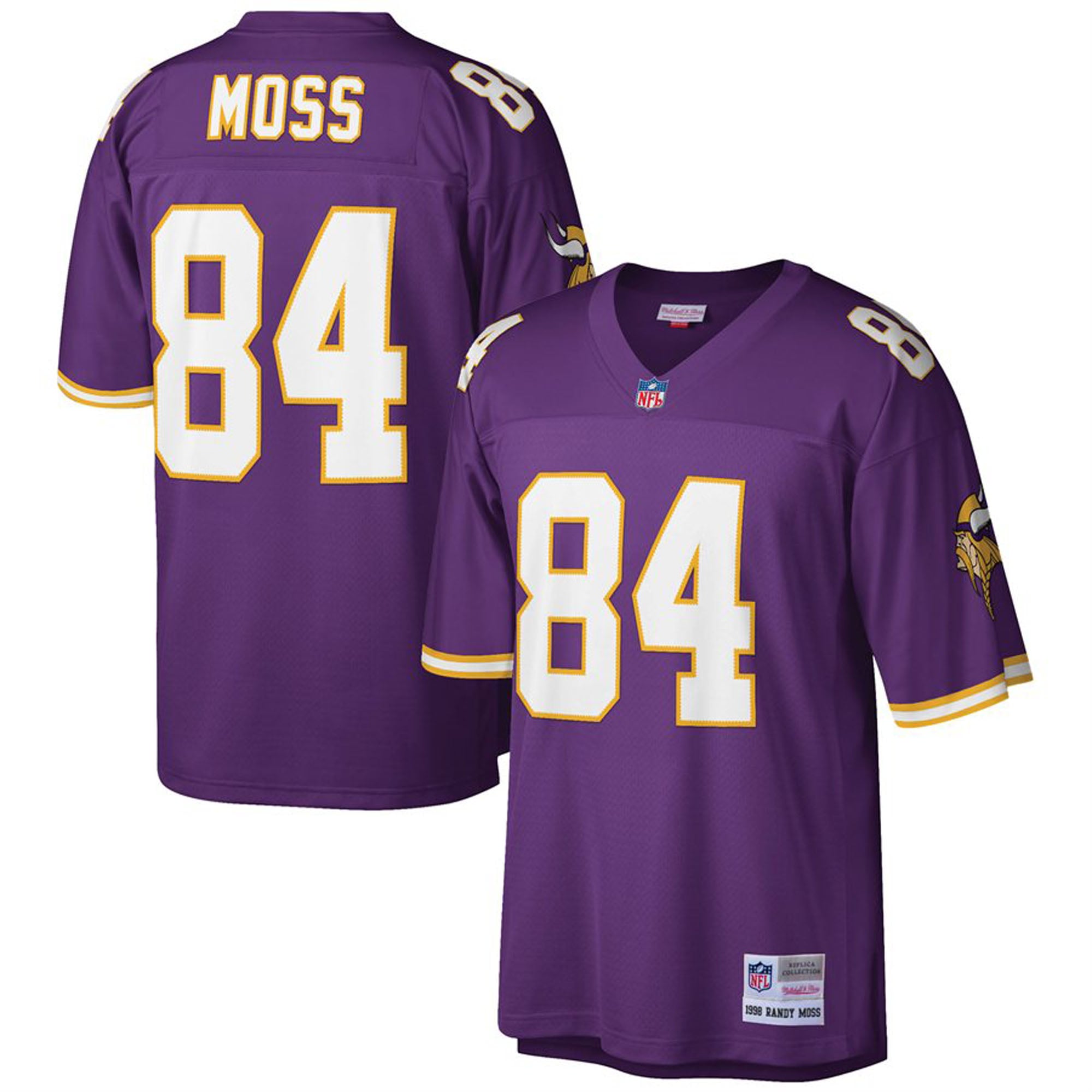 Minnesota Vikings 1998 Purple Big Tall Retired Player Jersey for Men – Randy Moss