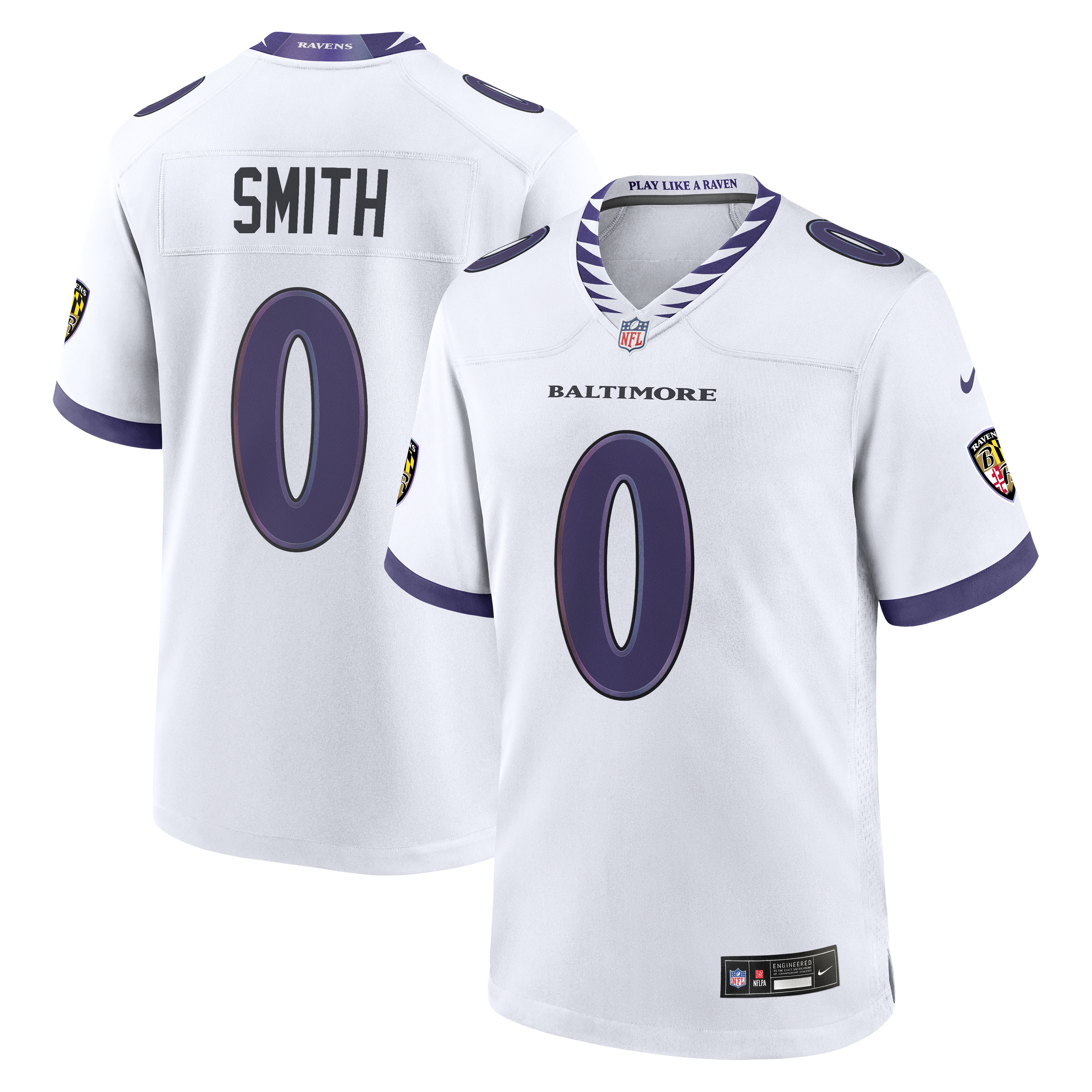 Baltimore Ravens White Game Jersey for Men – Roquan Smith
