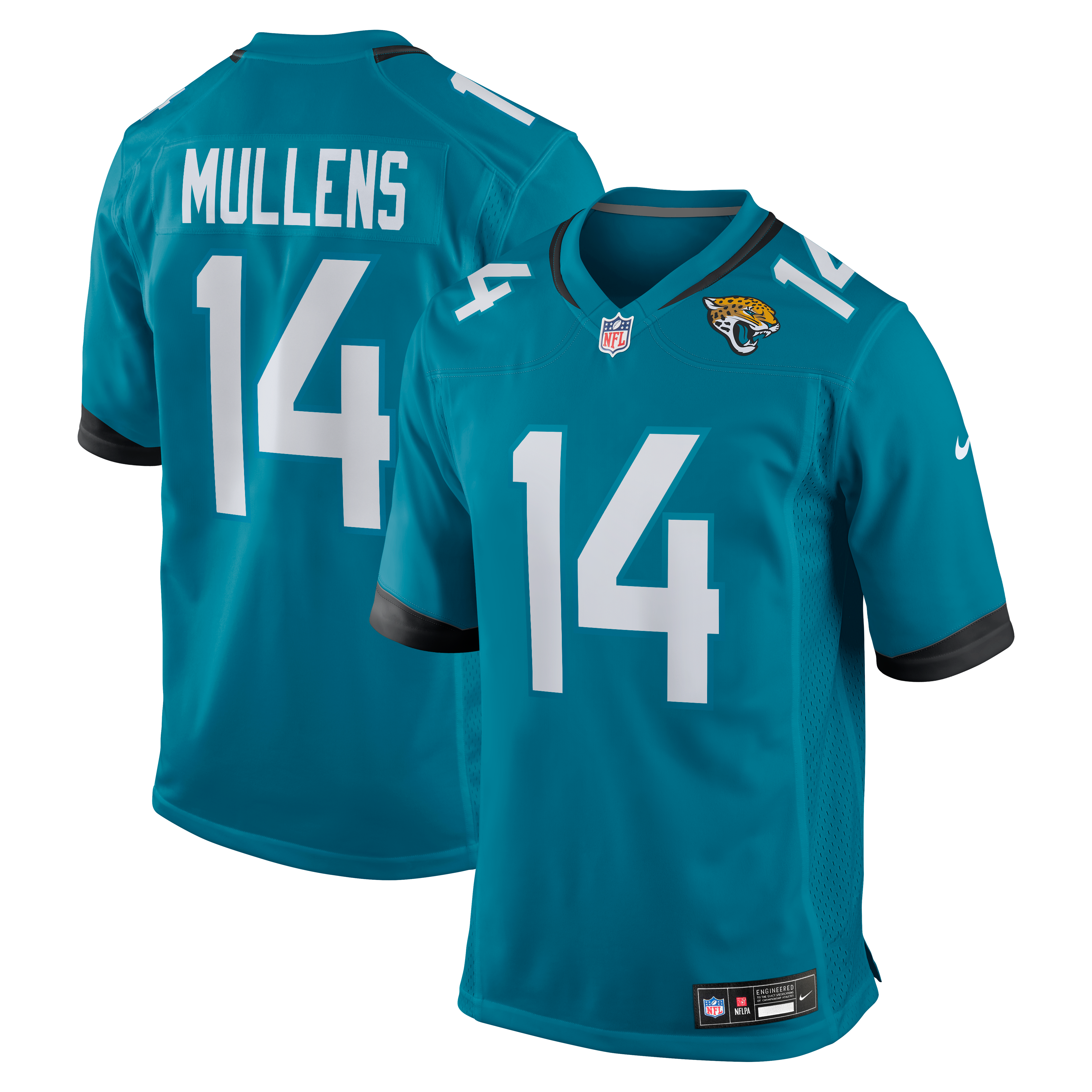 Jacksonville Jaguars Teal Game Jersey for Men – Nick Mullens