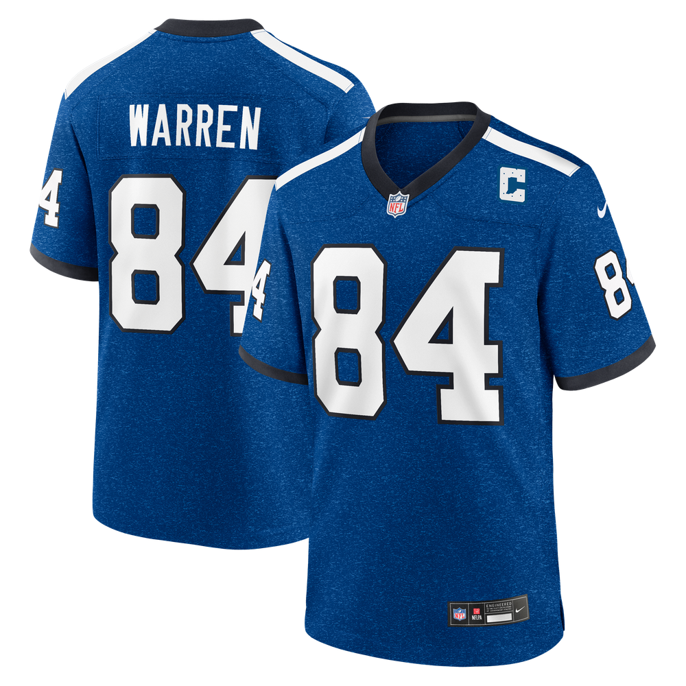 Indianapolis Colts Heather Royal Indiana Nights Game Alternate Jersey for Men – Tyler Warren