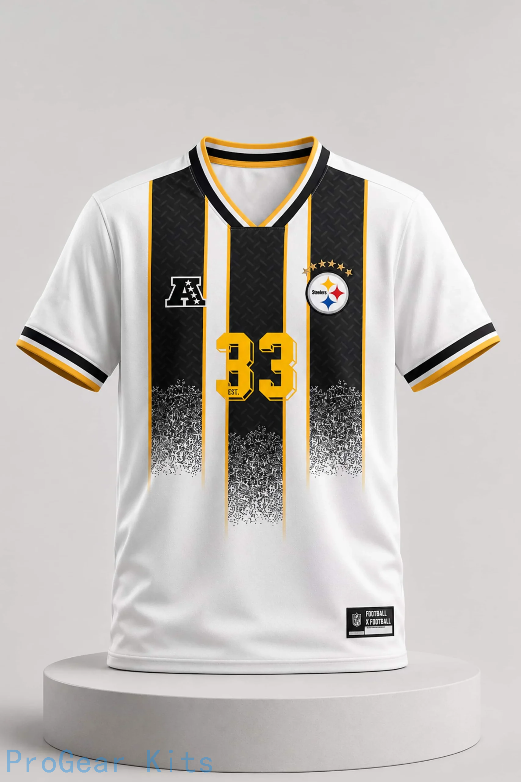 Pittsburgh Steelers 2026 Football Neck Fan Jersey for Men