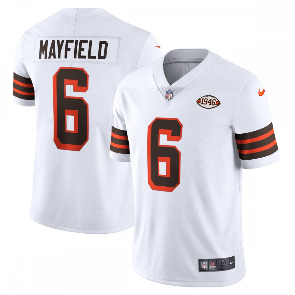 Cleveland Browns 1946 White Limited Alternate Jersey for Men – Baker Mayfield