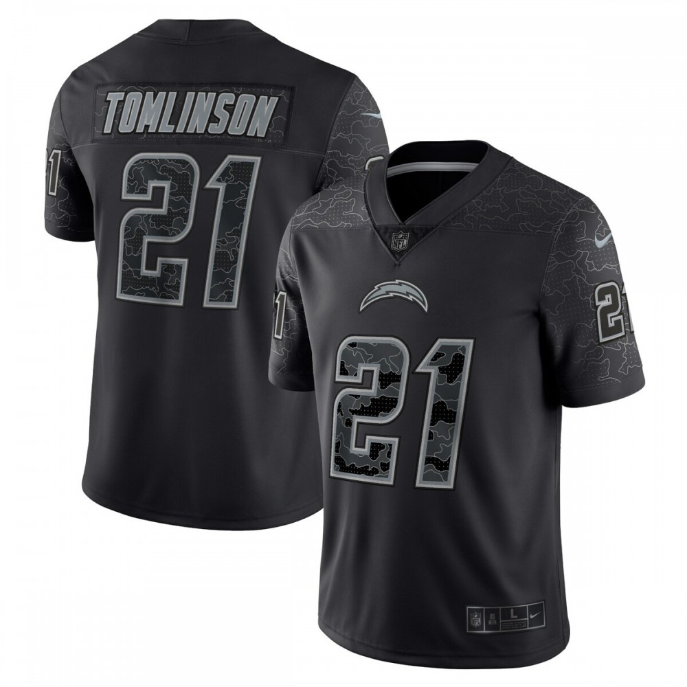 Los Angeles Chargers Black Retired RFLCTV Limited Jersey for Men – LaDainian Tomlinson