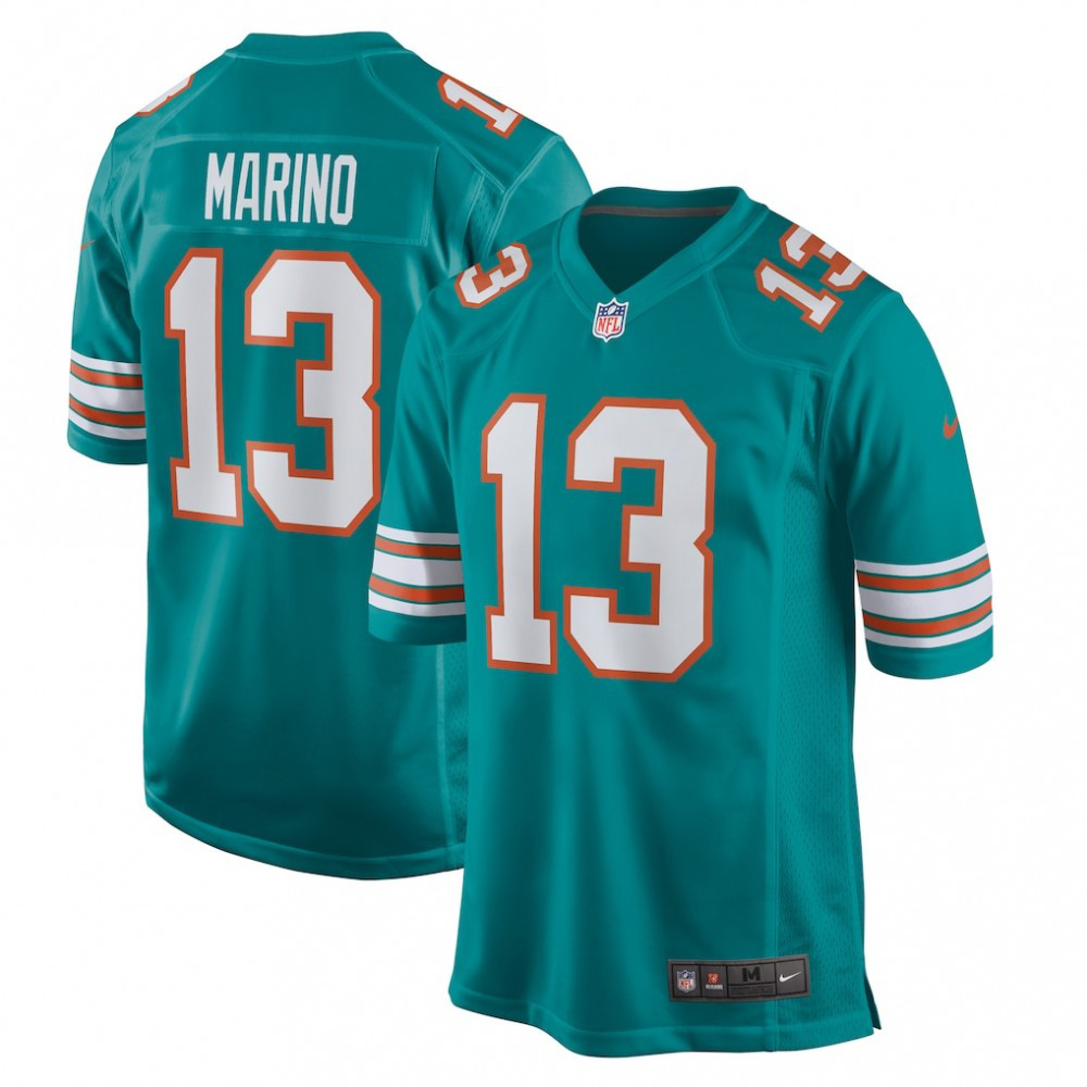 Miami Dolphins Aqua Retired Football Player Jersey for Men – Dan Marino
