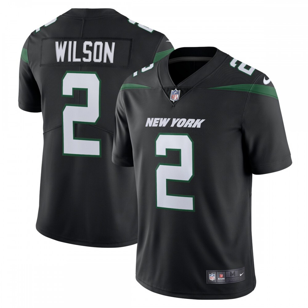 New York Jets Black Stealth Limited Jersey for Men – Zach Wilson