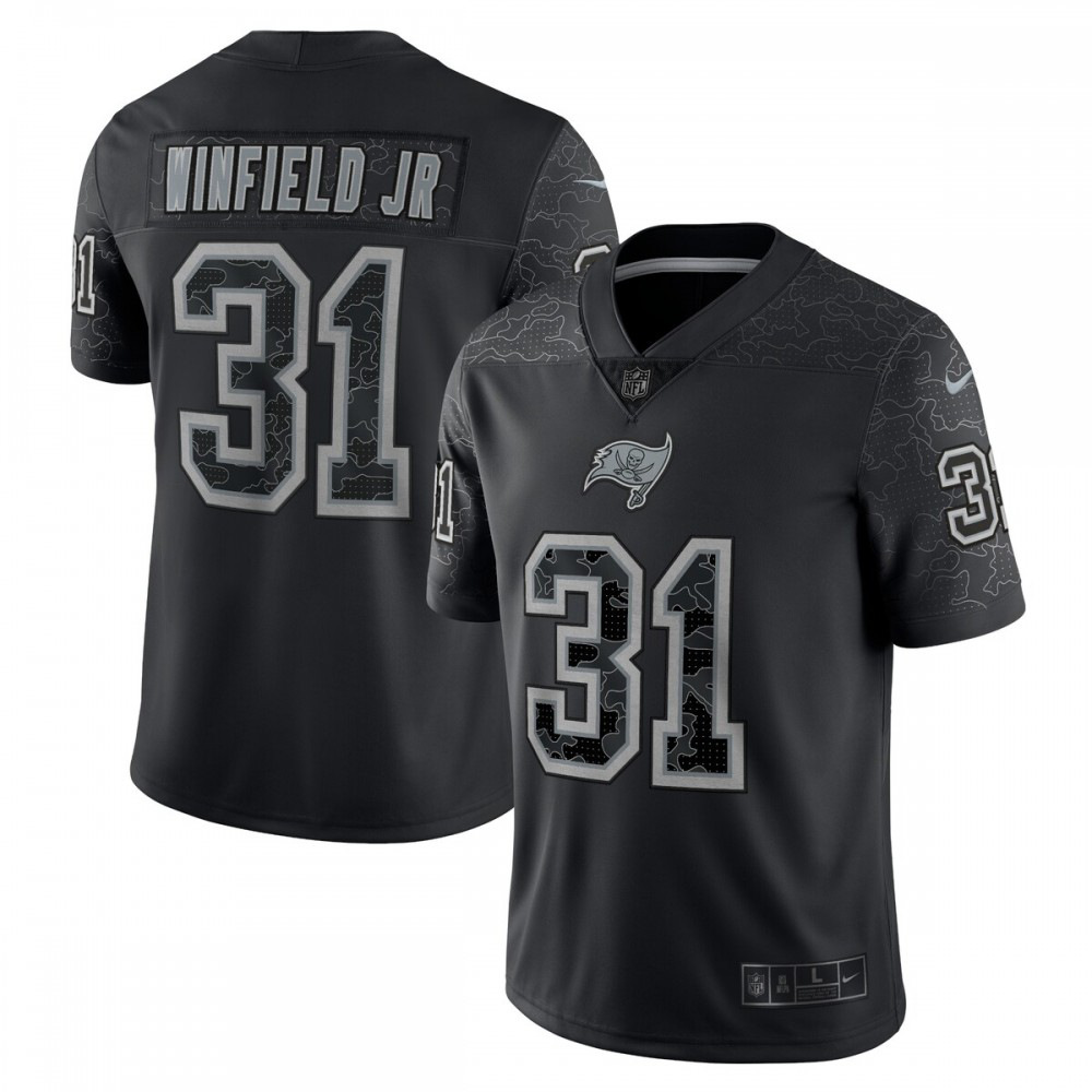 Tampa Bay Buccaneers Black RFLCTV Limited Jersey for Men – Antoine Winfield Jr