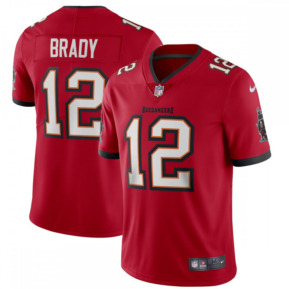 Tampa Bay Buccaneers Red Football Limited Jersey for Men – Tom Brady