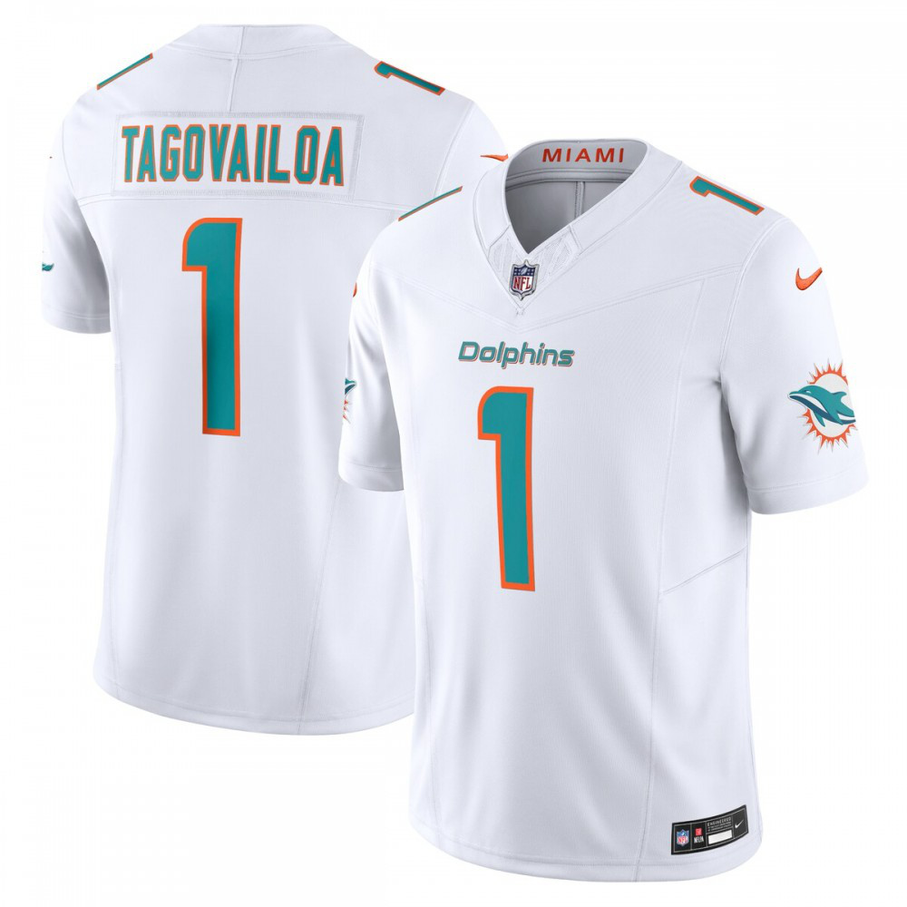 Miami Dolphins White Limited Jersey for Kids – Tua Tagovailoa