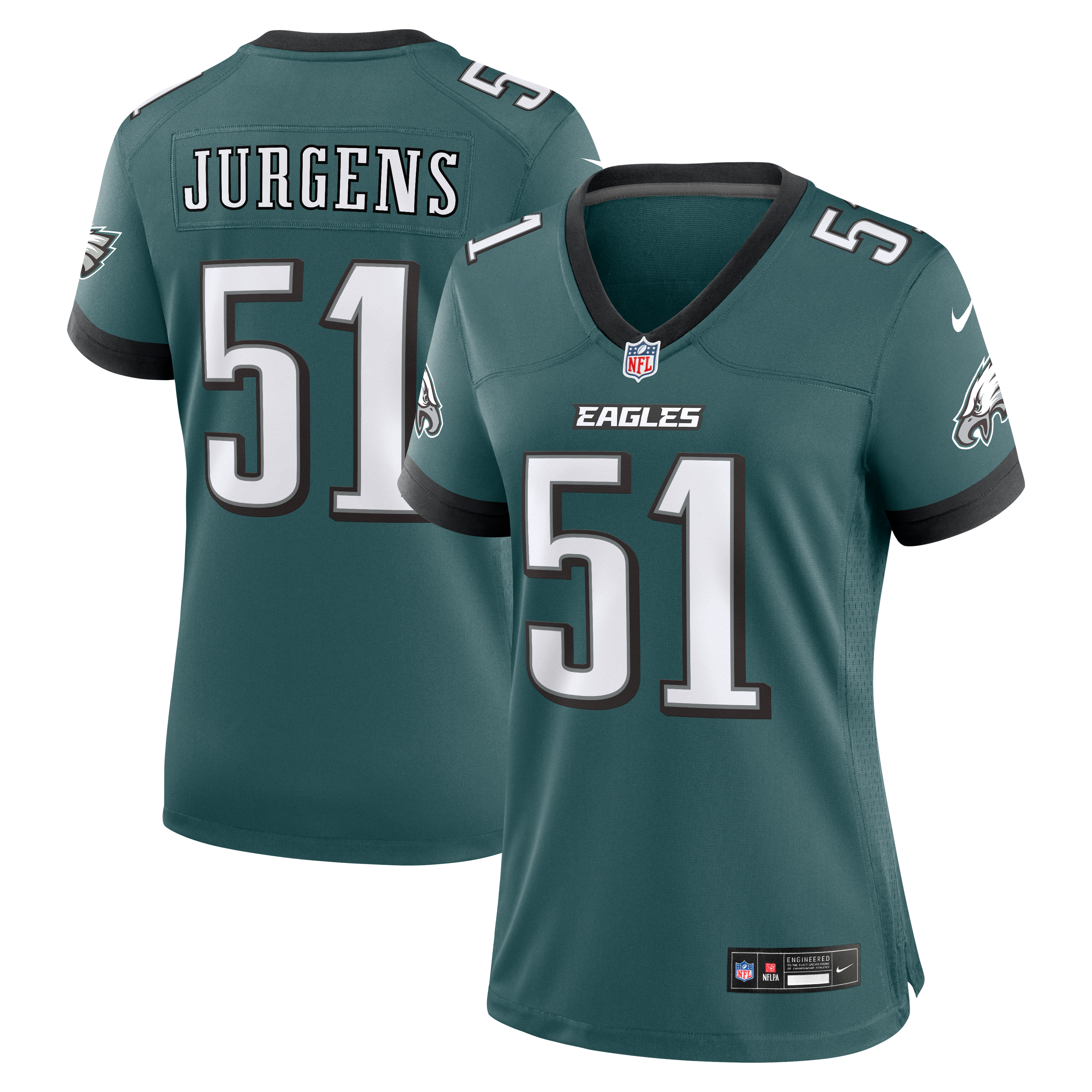 Philadelphia Eagles Midnight Game Jersey for Kids – Cam Jurgens