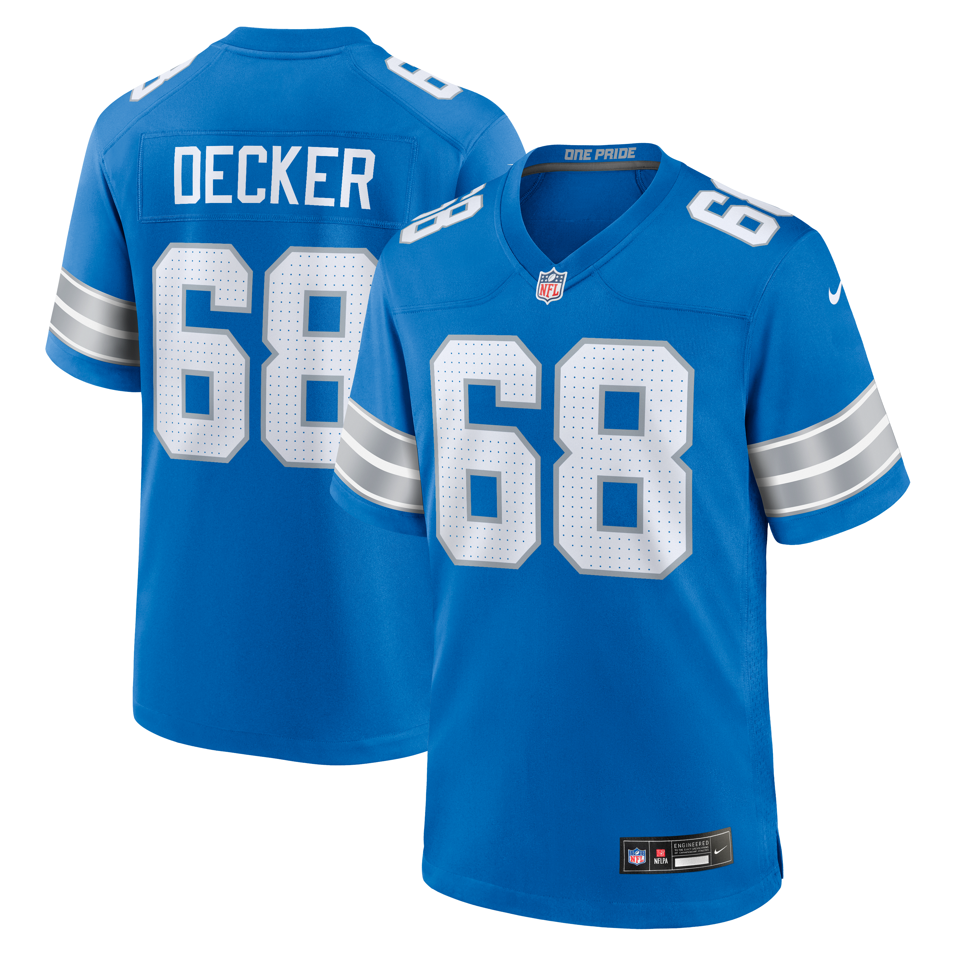 Detroit Lions Blue Game Jersey for Kids – Taylor Decker