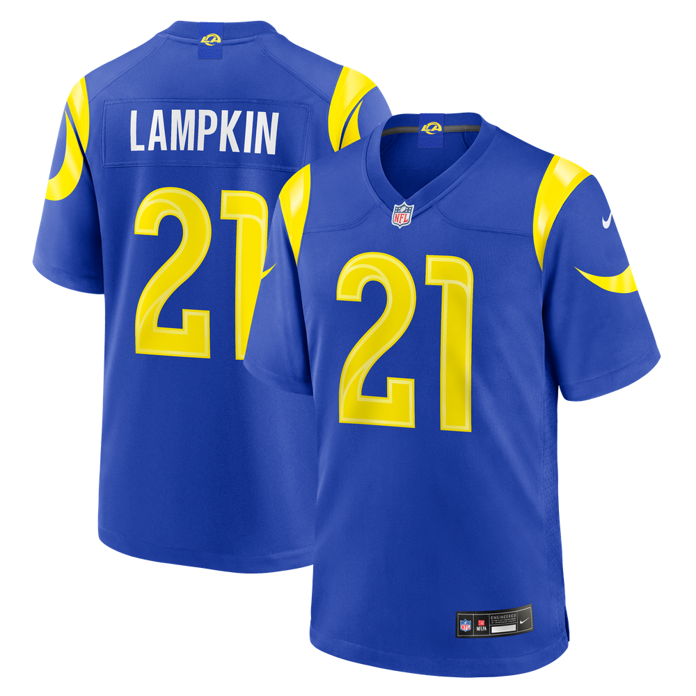 Los Angeles Rams Royal Game Jersey for Men – Cam Lampkin