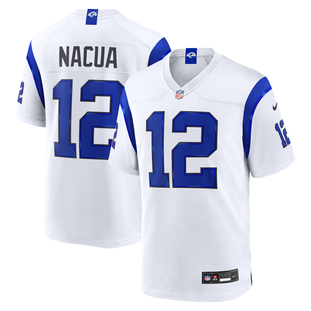 Los Angeles Rams White Game Jersey for Kids – Puka Nacua Fearsome