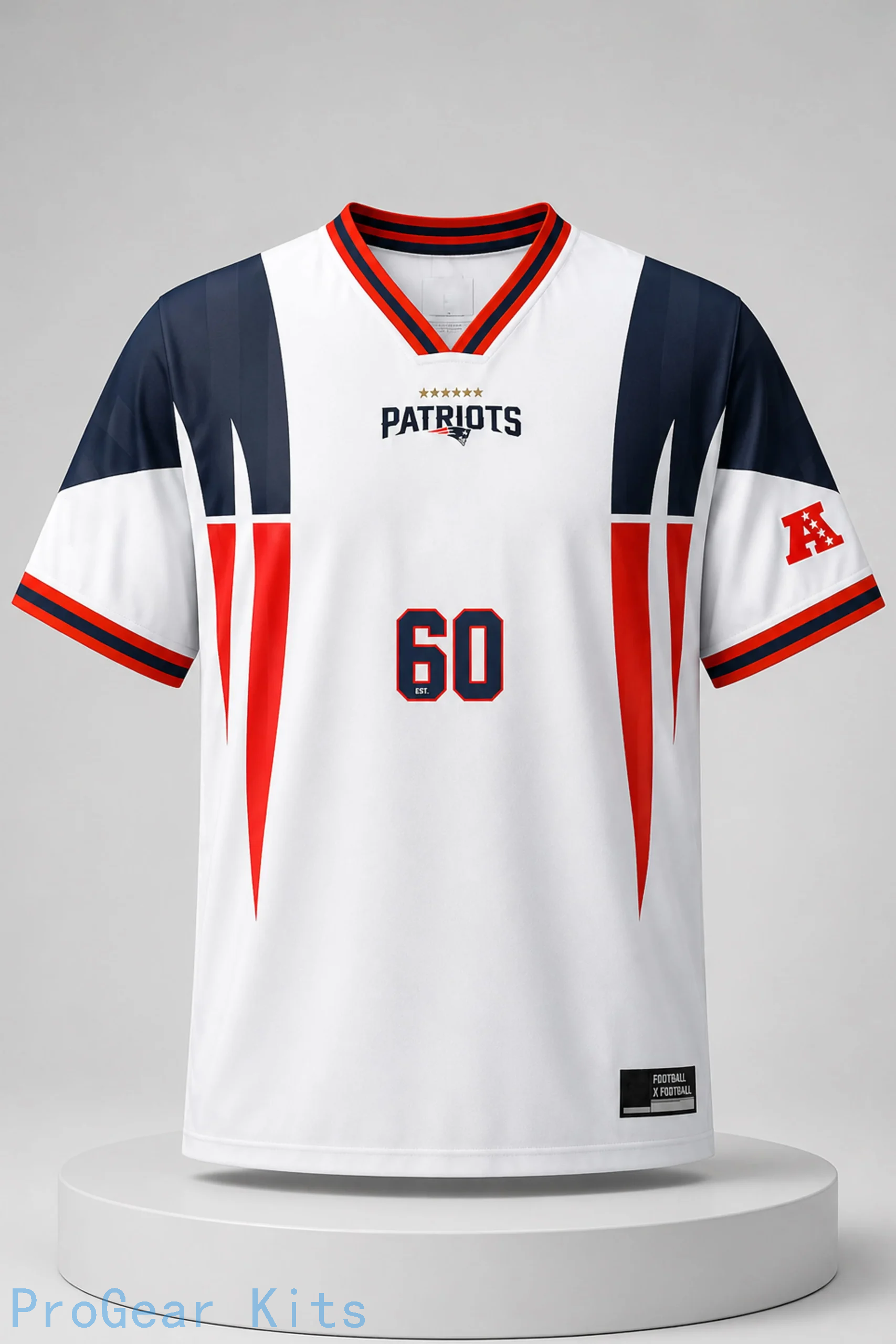 New England Patriots 2026 NFL NE Football Neck Fan Jersey for Men