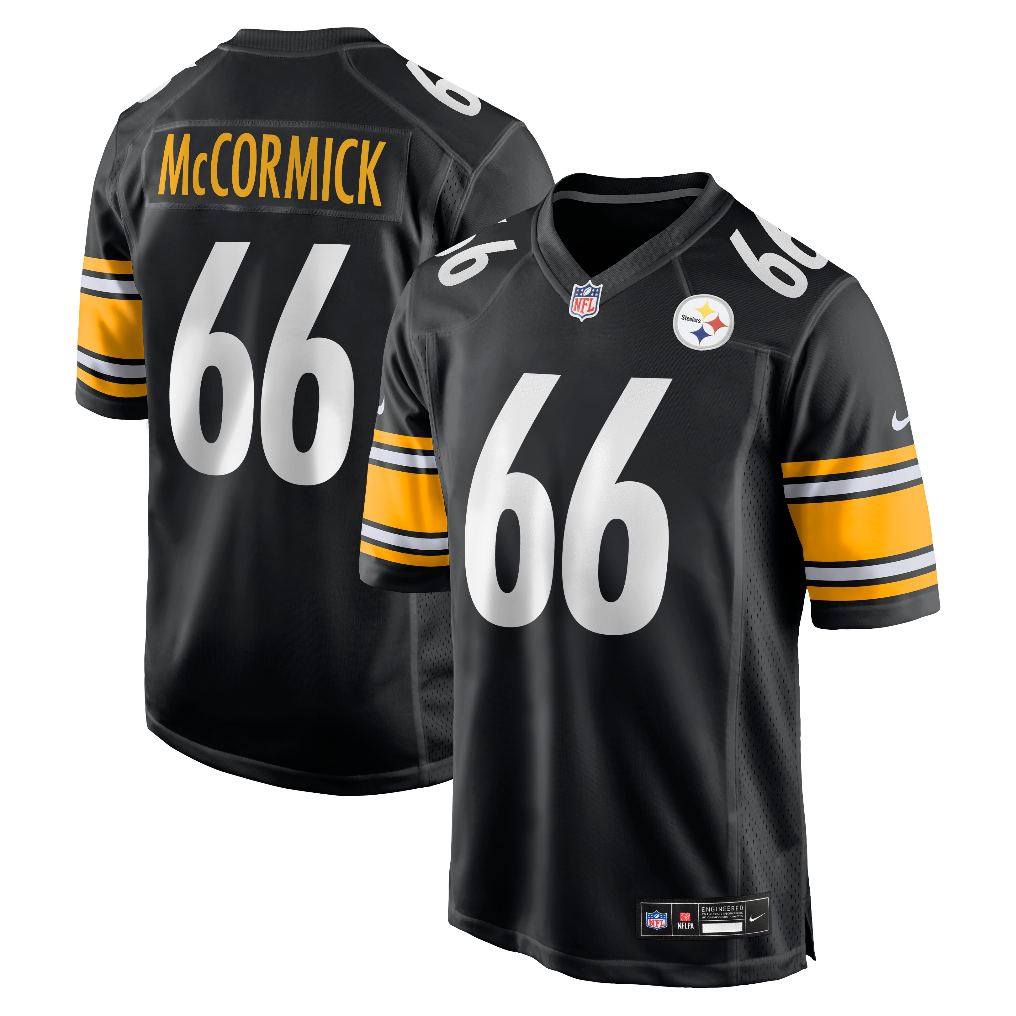Pittsburgh Steelers Black Football Game Jersey for Men – Mason McCormick