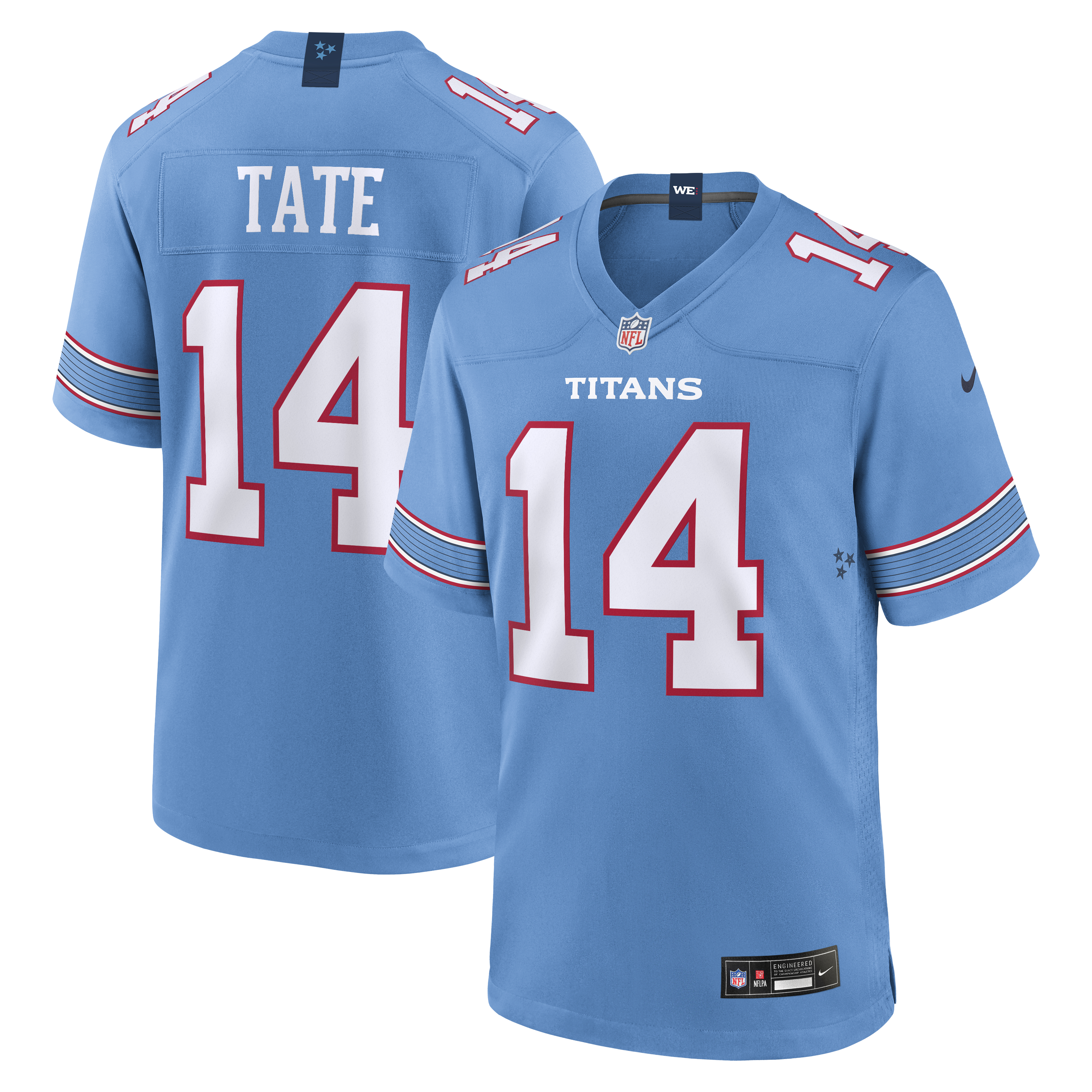 Tennessee Titans 2026 Light NFL Draft First Round Pick Game Jersey for Women – Carnell Tate