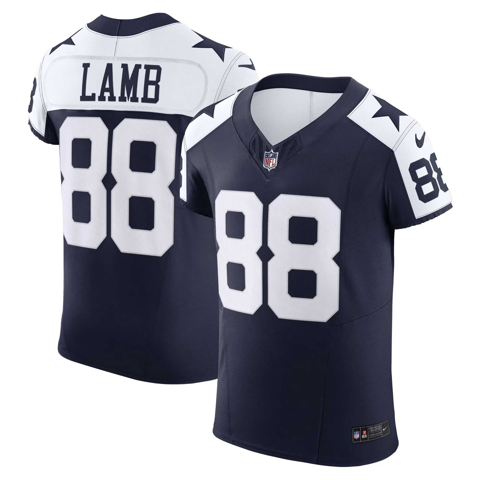 Dallas Cowboys Navy Elite Alternate Jersey for Men – CeeDee Lamb