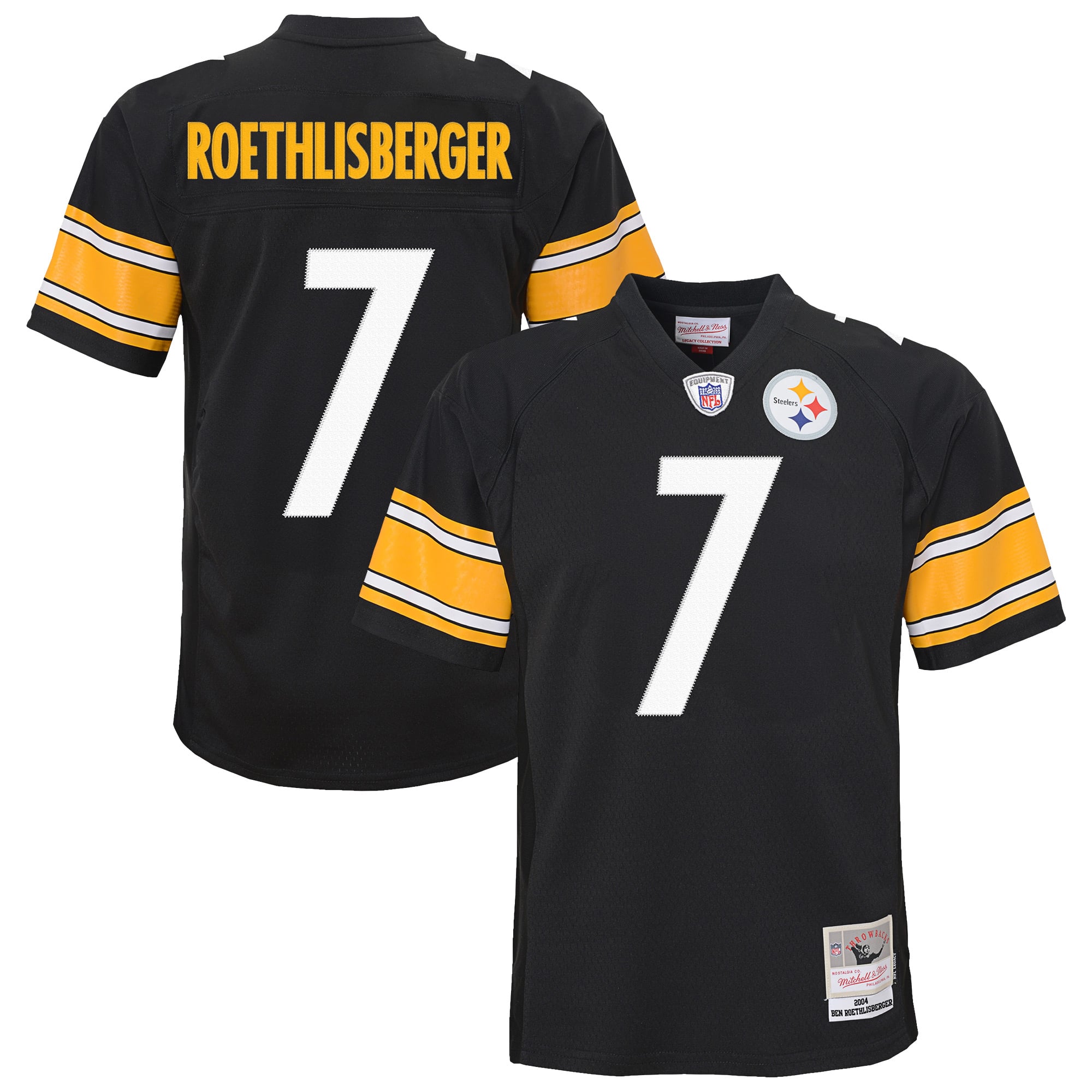 Pittsburgh Steelers 2004 Black Legacy Replica Jersey for Women – Ben Roethlisberger
