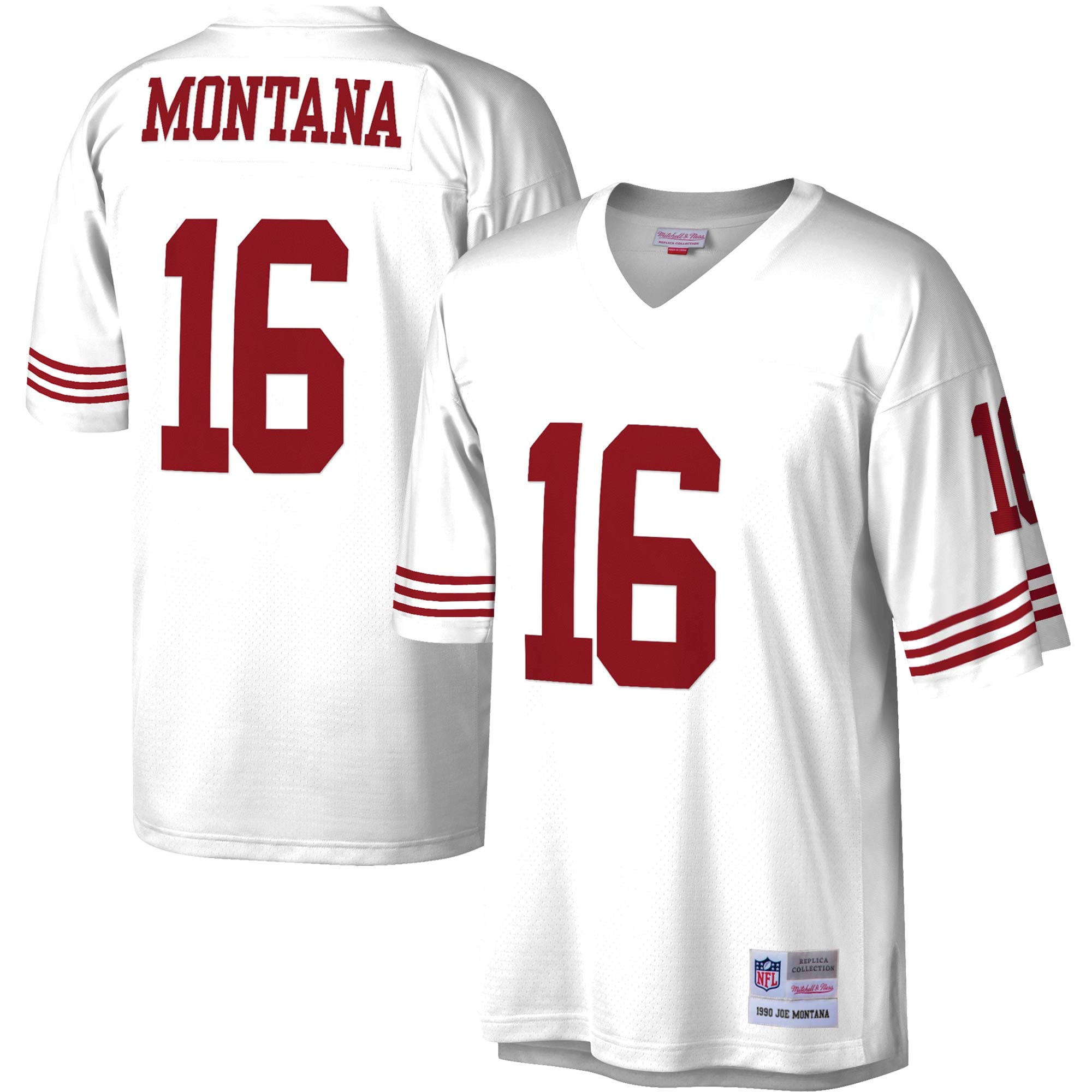 San Francisco 49ers 1990 White Legacy Replica Jersey for Men – Joe Montana