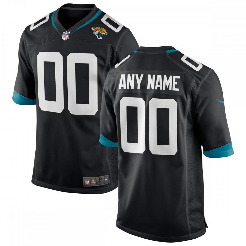 Jacksonville Jaguars Black Custom Game Jersey for Men