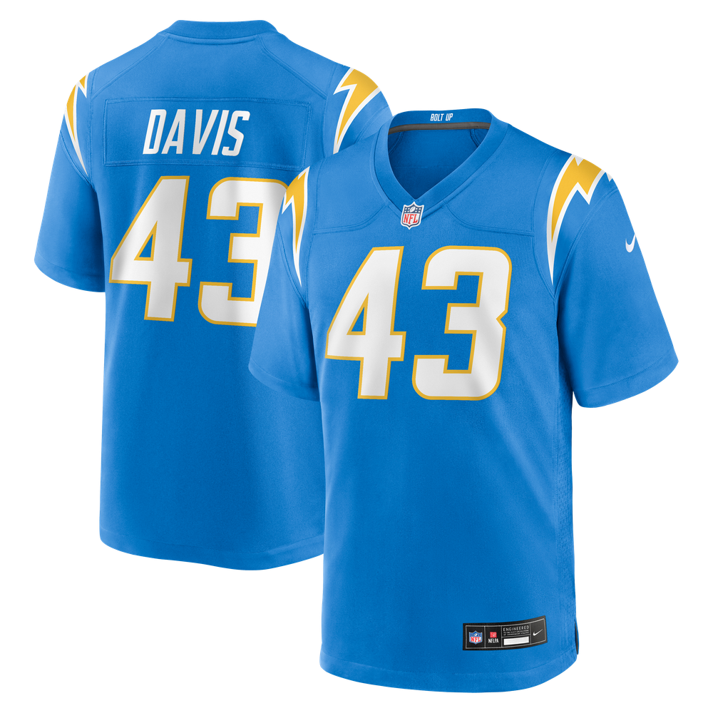 Los Angeles Chargers Powder Game Jersey for Women – Michael Davis