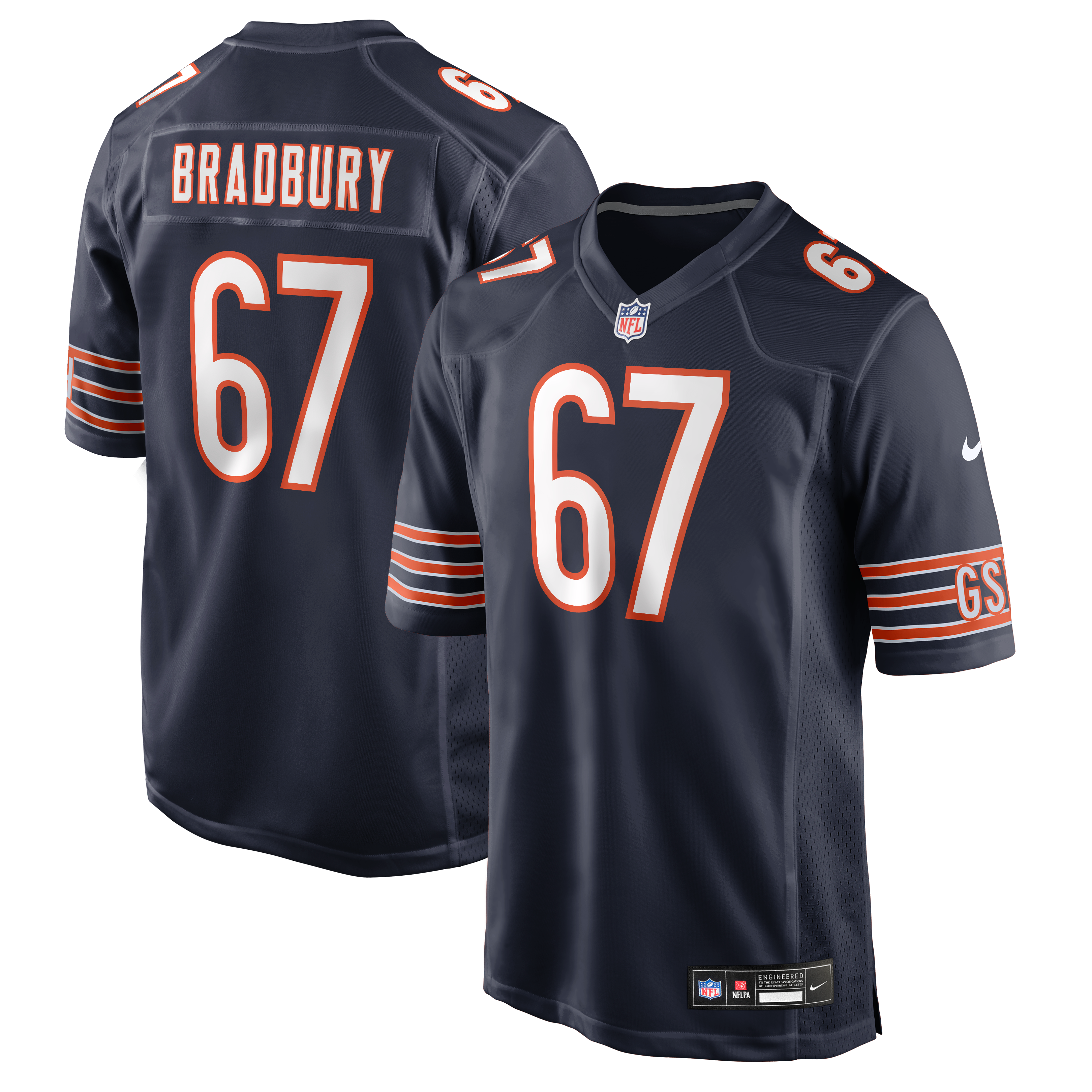 Chicago Bears Navy Game Jersey for Kids – Garrett Bradbury