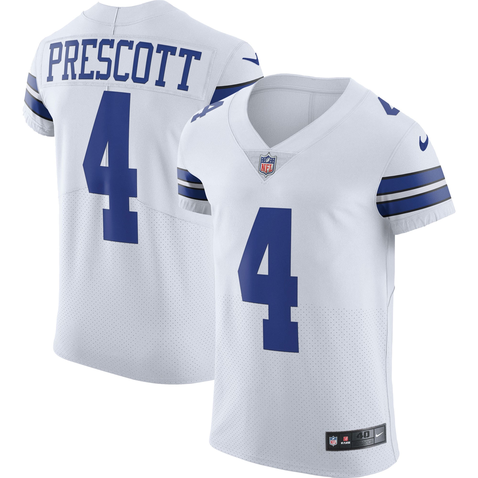 Dallas Cowboys White Football Player Jersey for Women – Dak Prescott