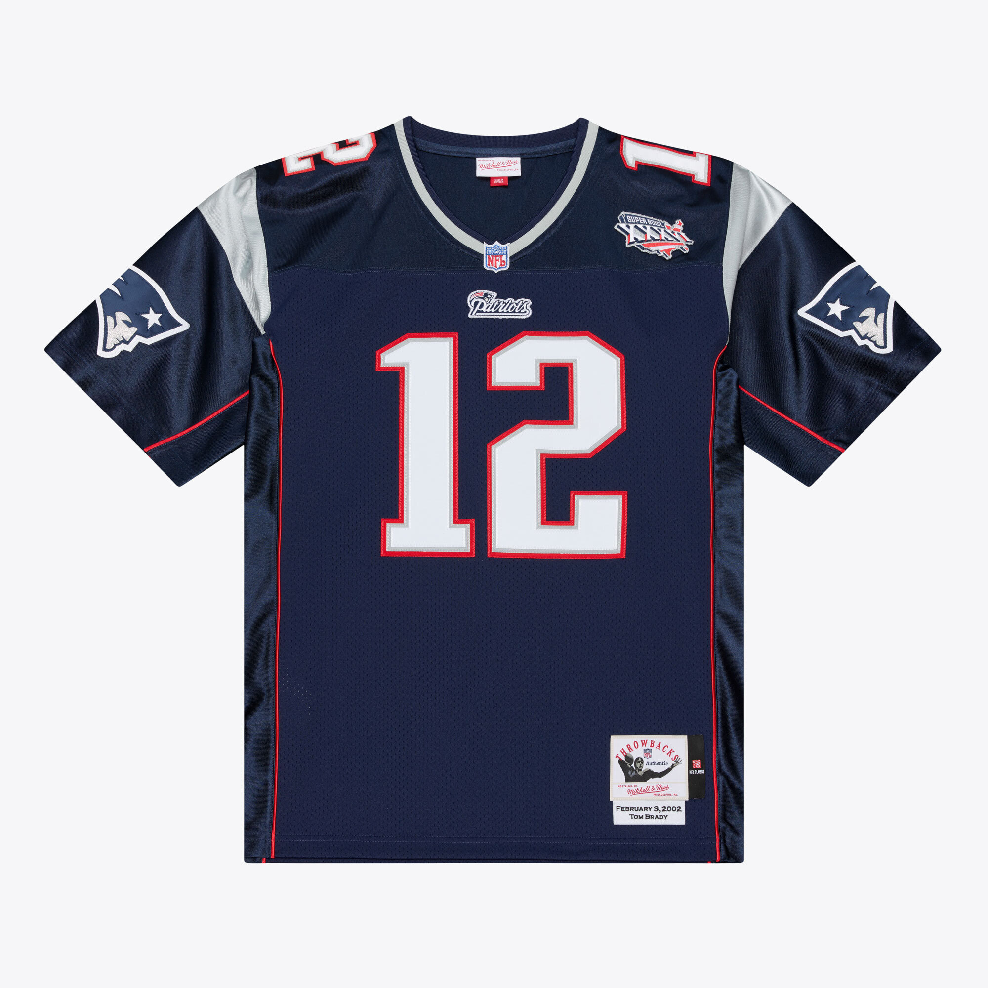 New England Patriots Navy Throwback Jersey for Men – Tom Brady