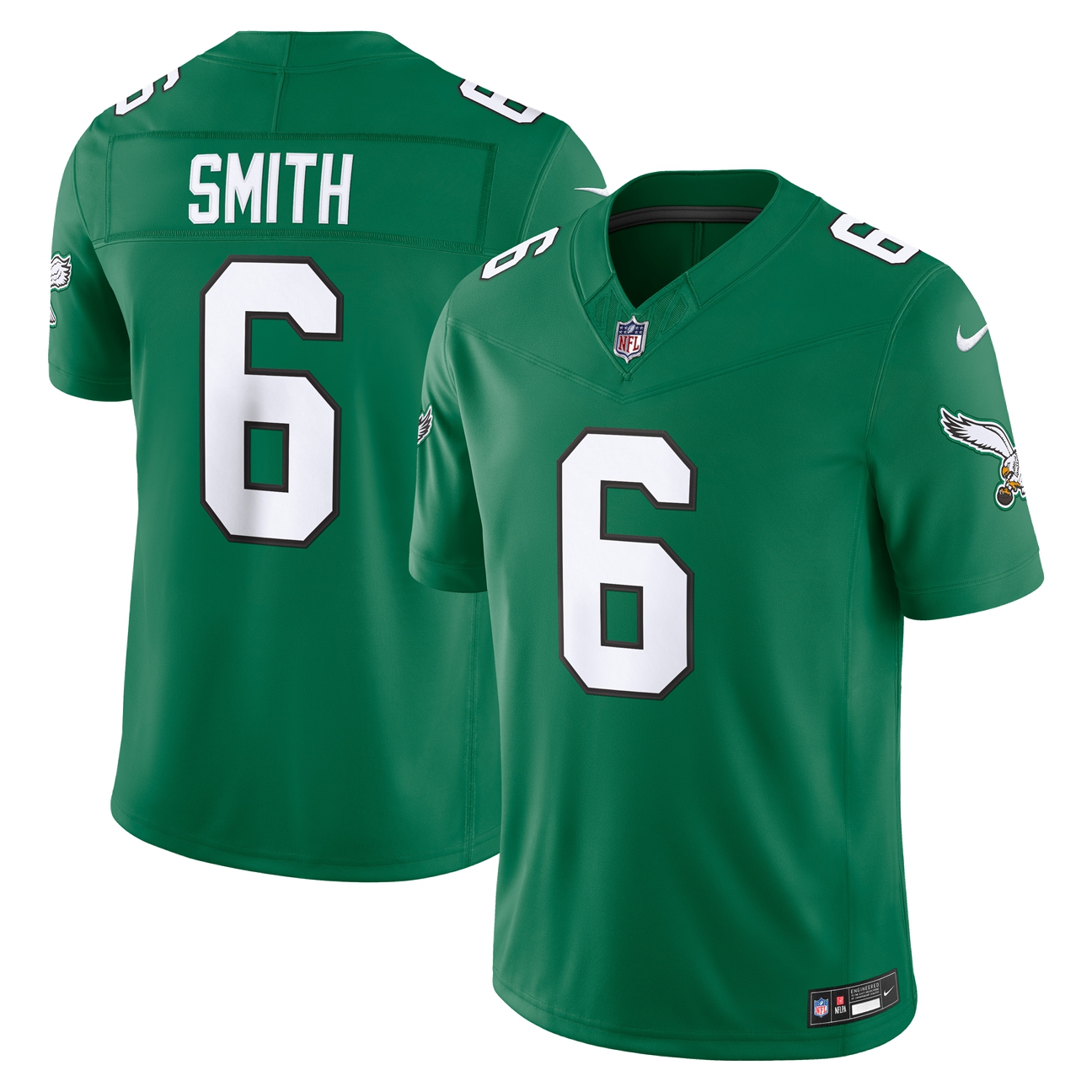 Philadelphia Eagles Kelly Stitched Limited Alternate Jersey for Women – DeVonta Smith