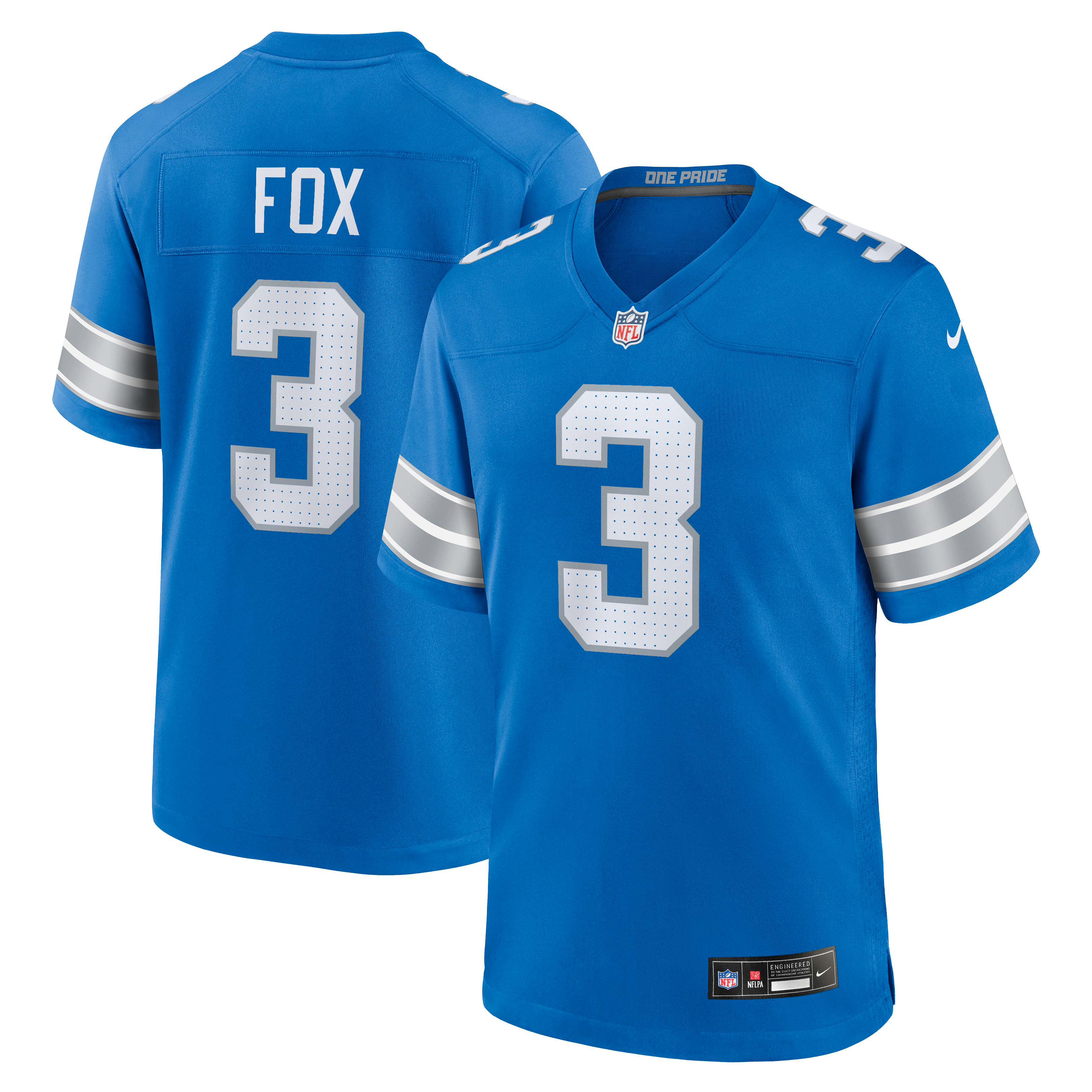 Detroit Lions Blue Game Jersey for Women – Jack Fox