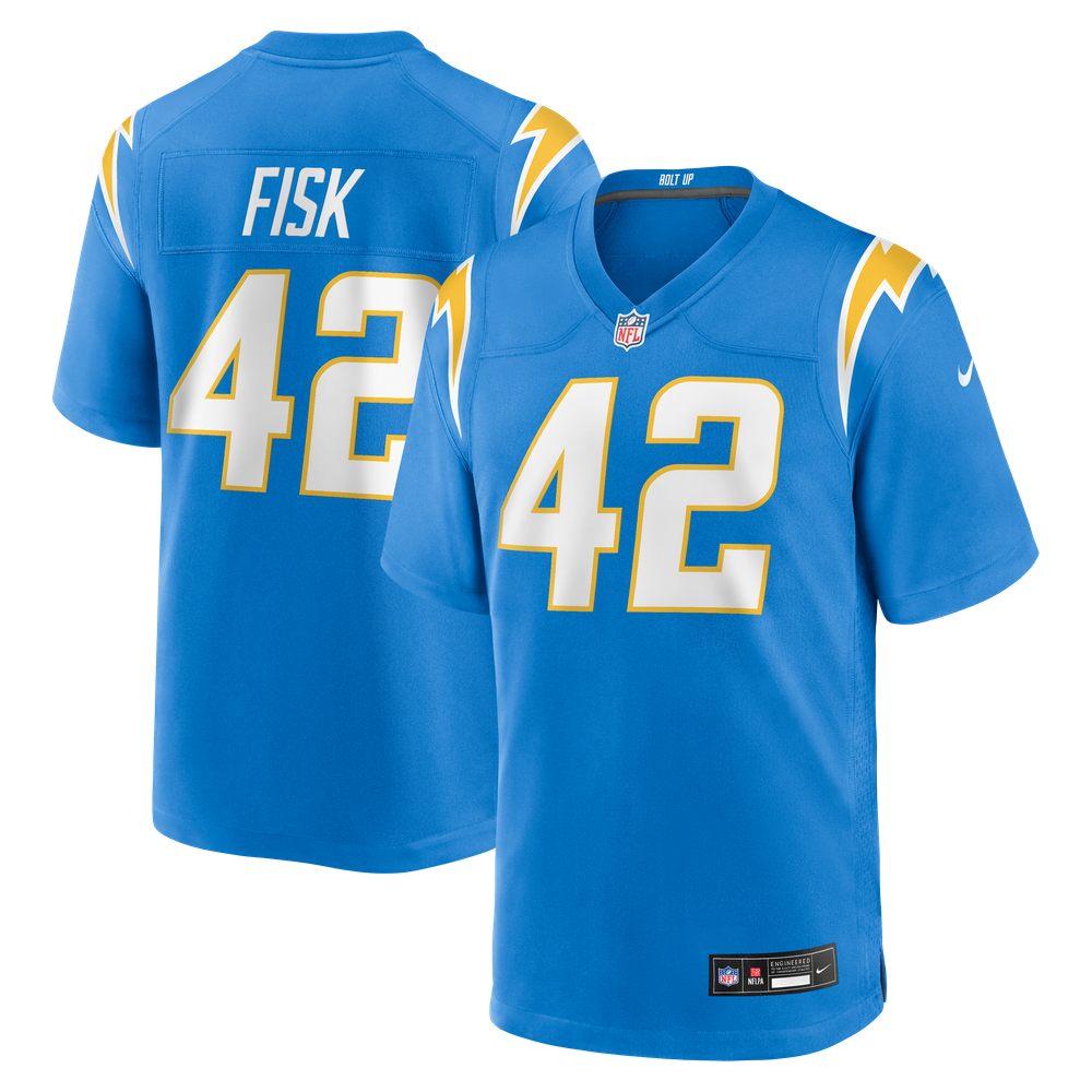 Los Angeles Chargers Powder Game Jersey for Men – Tucker Fisk