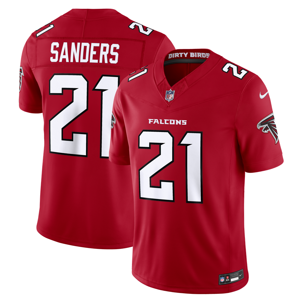 Atlanta Falcons Red Retired Limited Jersey for Men – Deion Sanders
