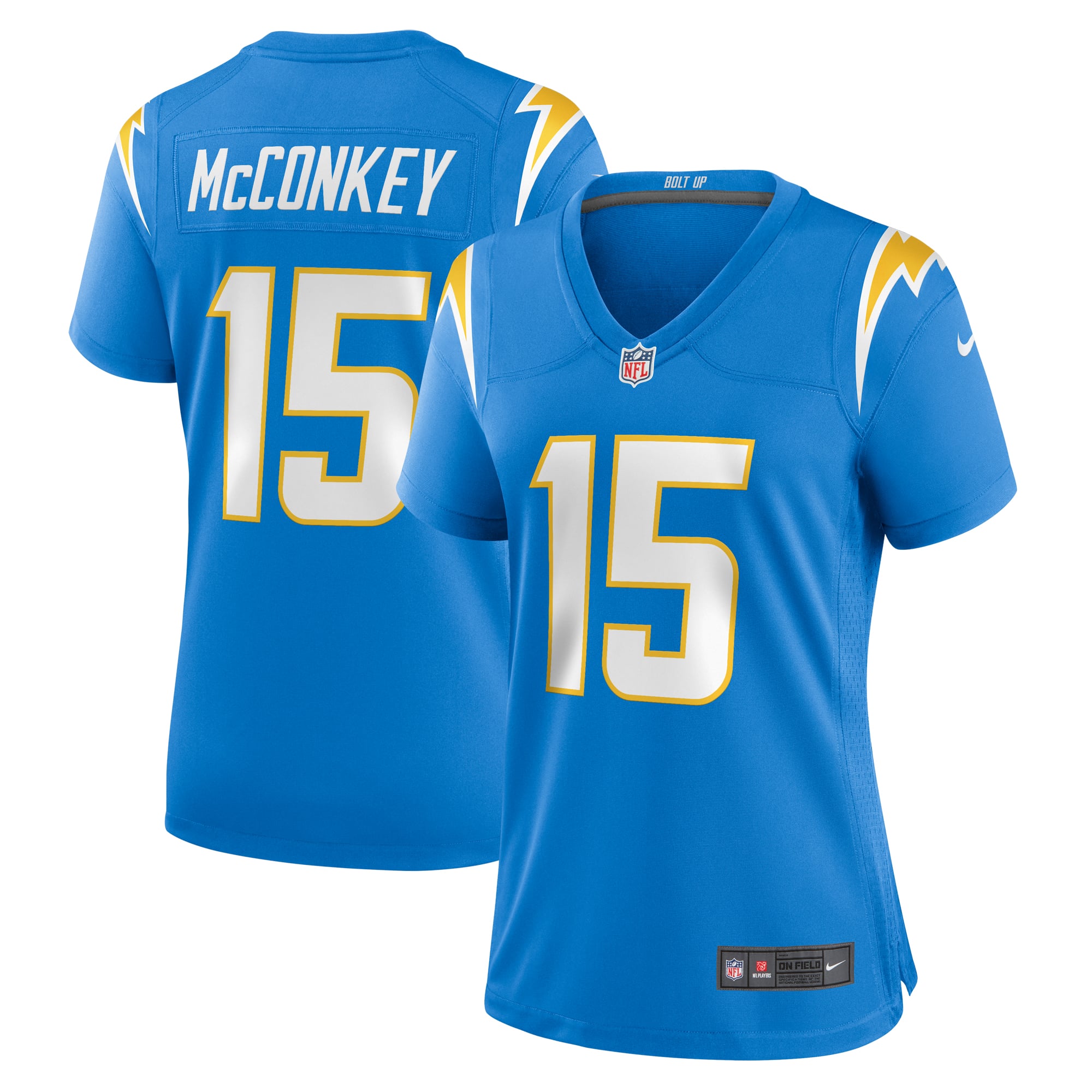 Los Angeles Chargers Powder Game Jersey for Men – Ladd McConkey