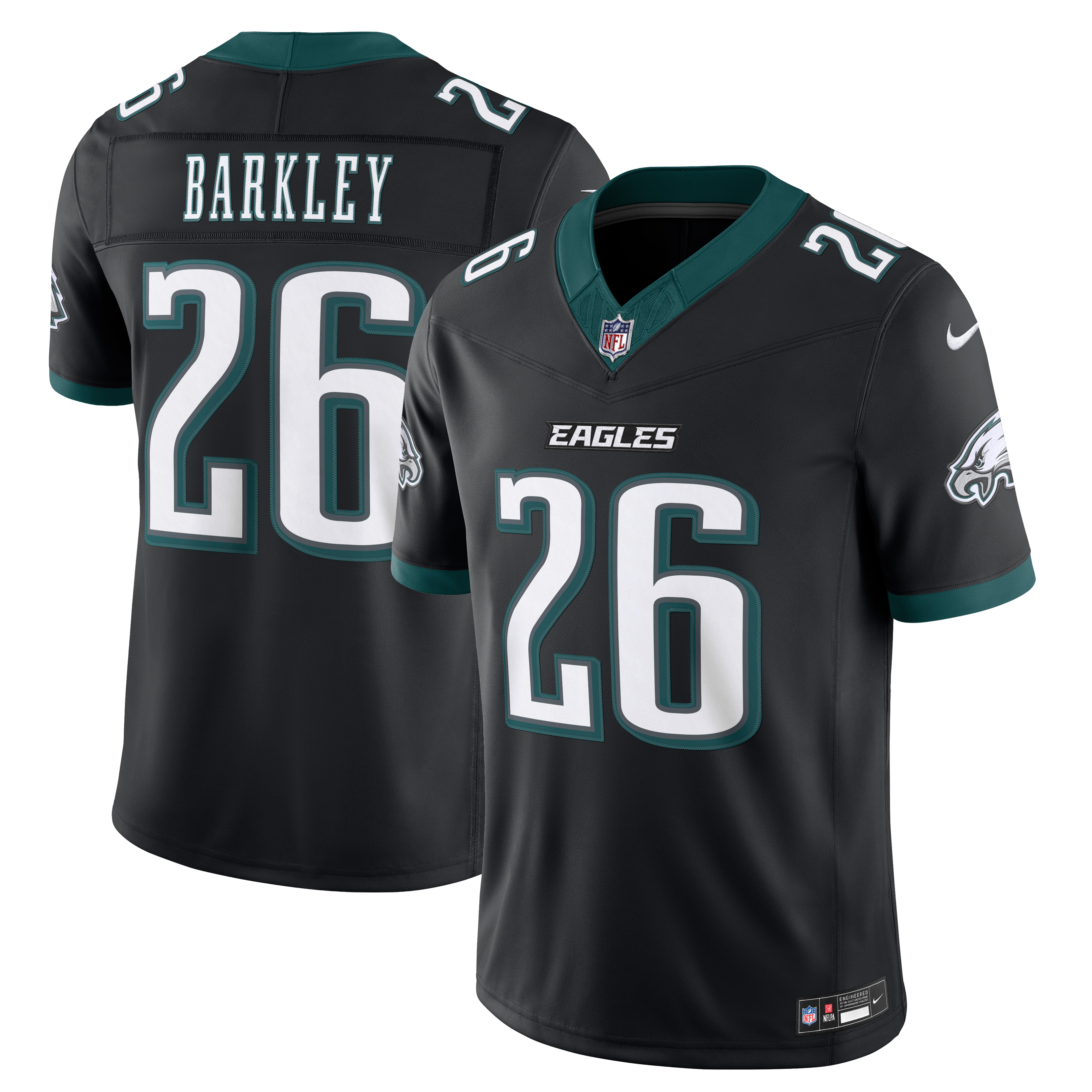 Philadelphia Eagles Black Stitched Limited Alternate Jersey for Kids – Saquon Barkley