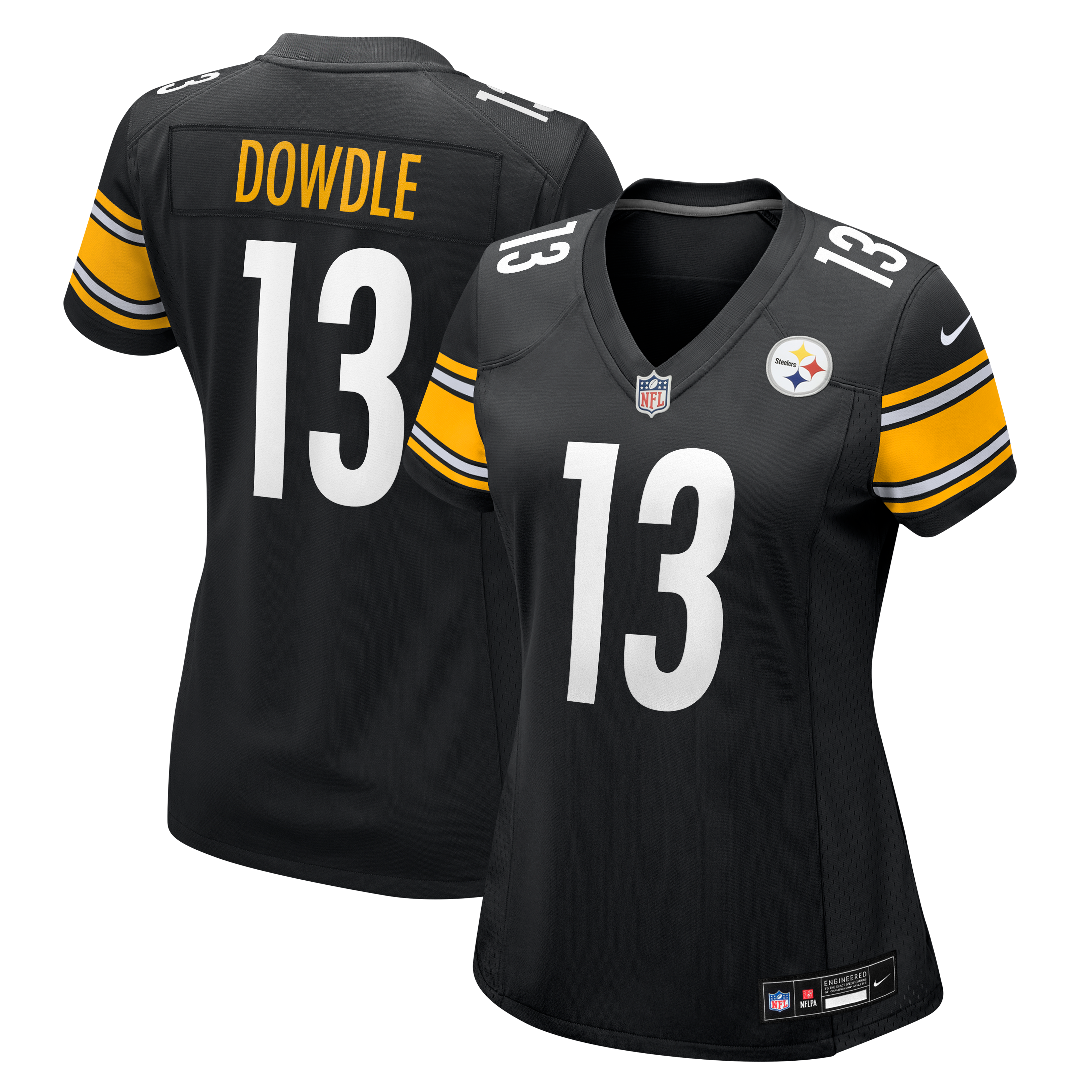 Pittsburgh Steelers Black Game Jersey for Women – Rico Dowdle