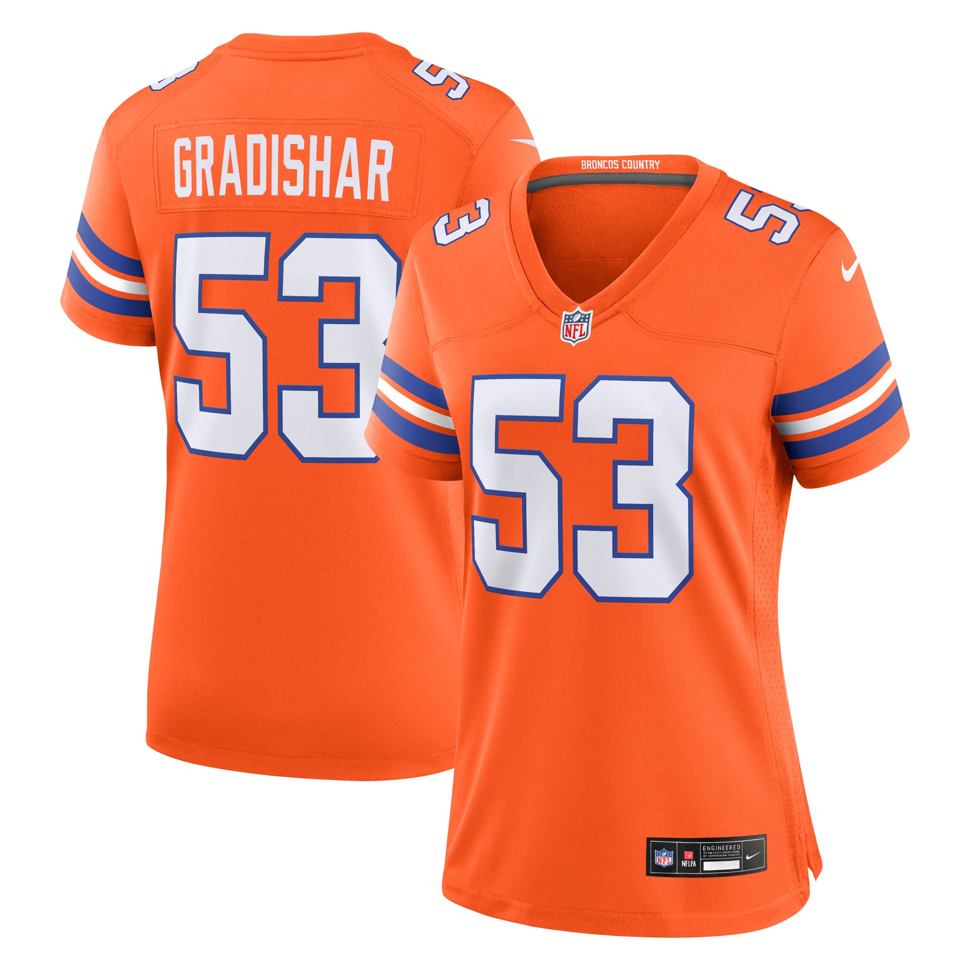 Denver Broncos 1977 Orange Mile High Retired Throwback Player Jersey for Men – Randy Gradishar