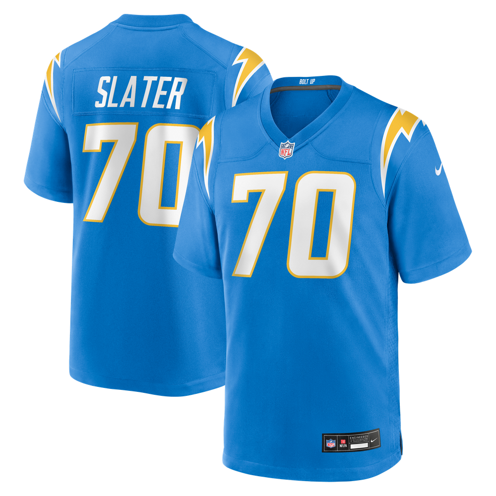 Los Angeles Chargers Powder Game Jersey for Women – Rashawn Slater