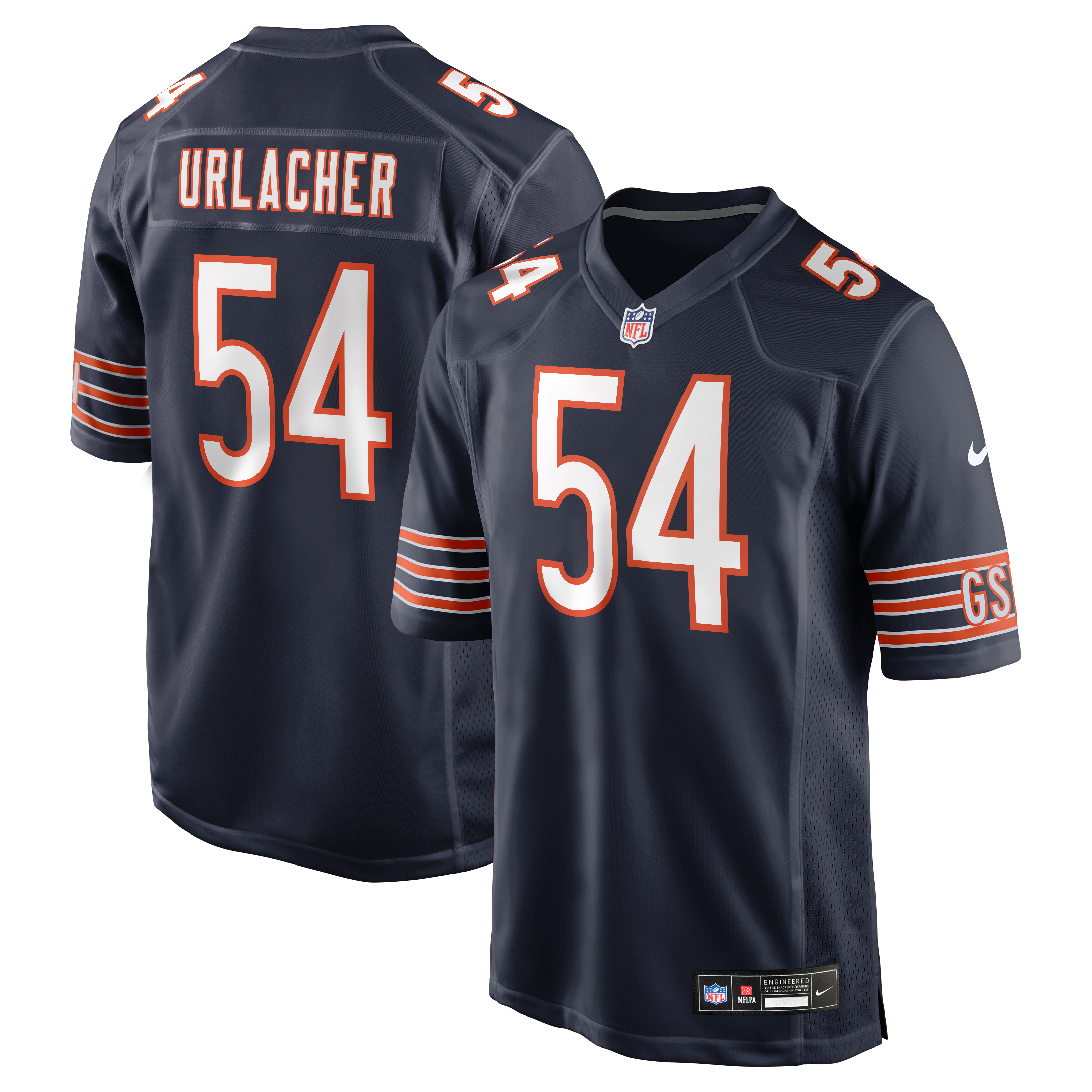 Chicago Bears Navy Retired Player Jersey for Men – Brian Urlacher