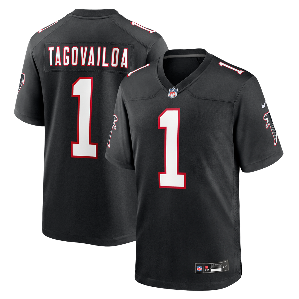 Atlanta Falcons Black Game Alternate Jersey for Women – Tua Tagovailoa