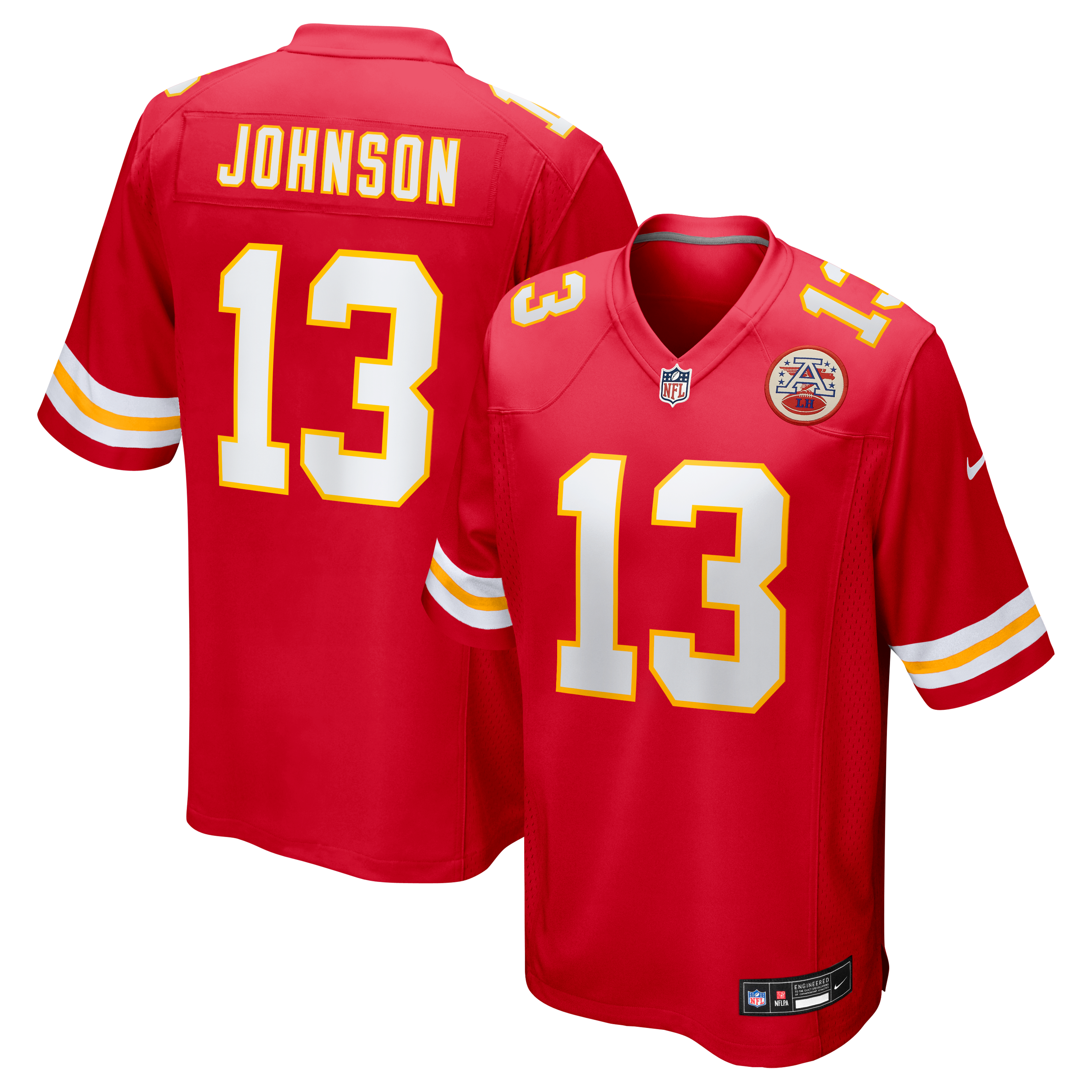Kansas City Chiefs Red City Player Jersey for Men – Nazeeh Johnson